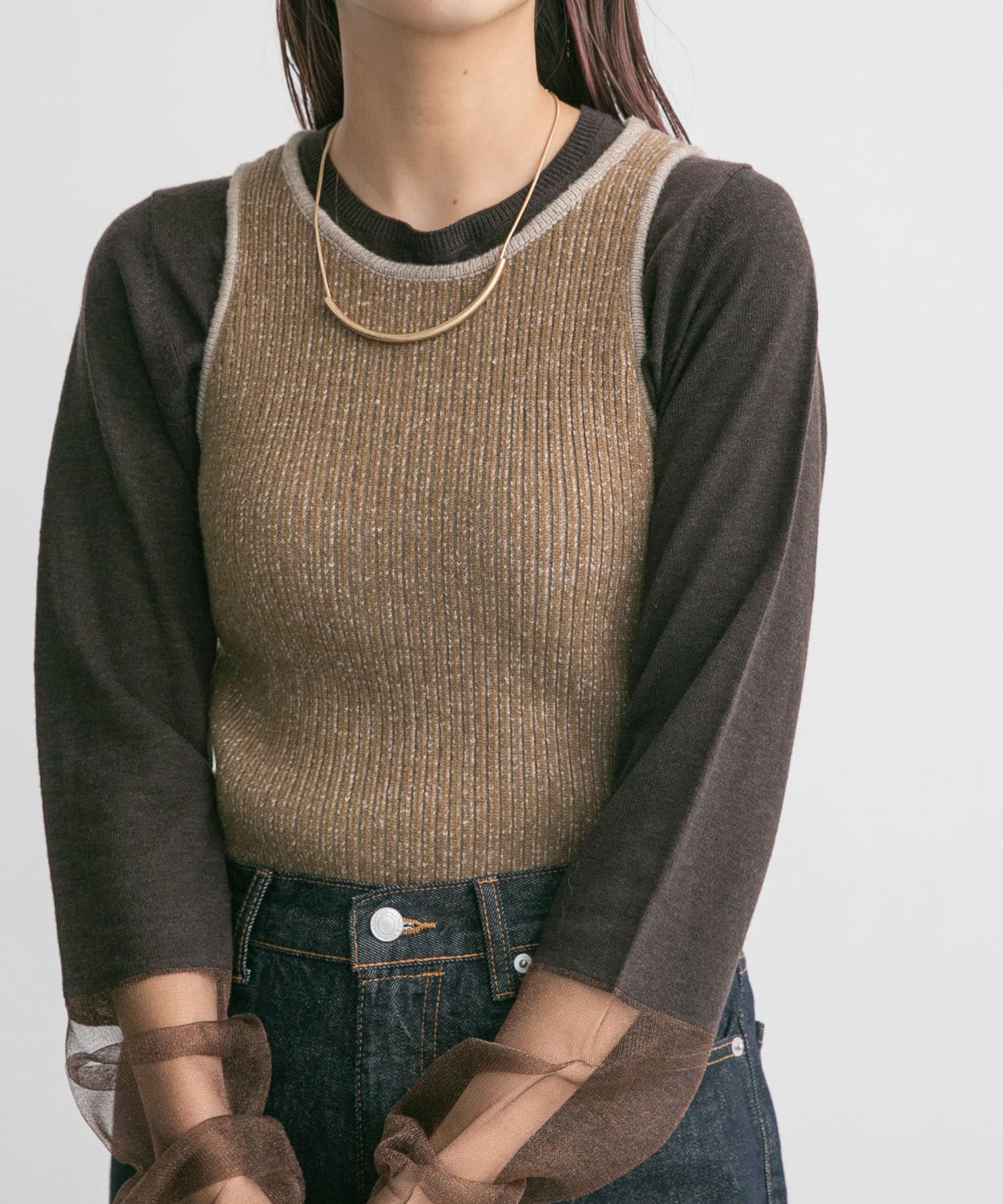 身長：165cm サイズ：one