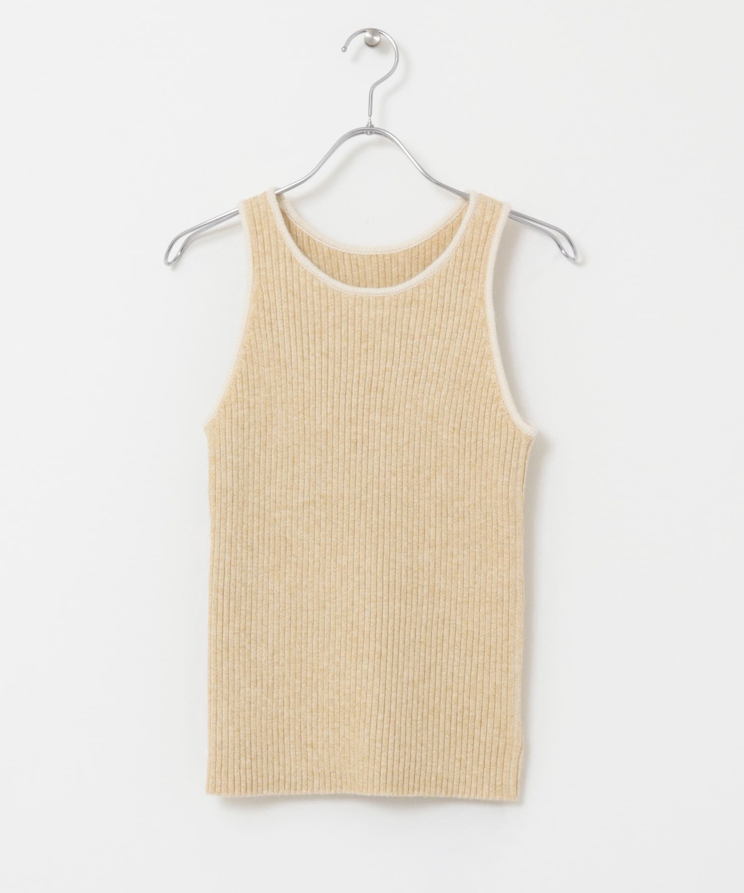 アメスリニットタンクトップ BEIGE one