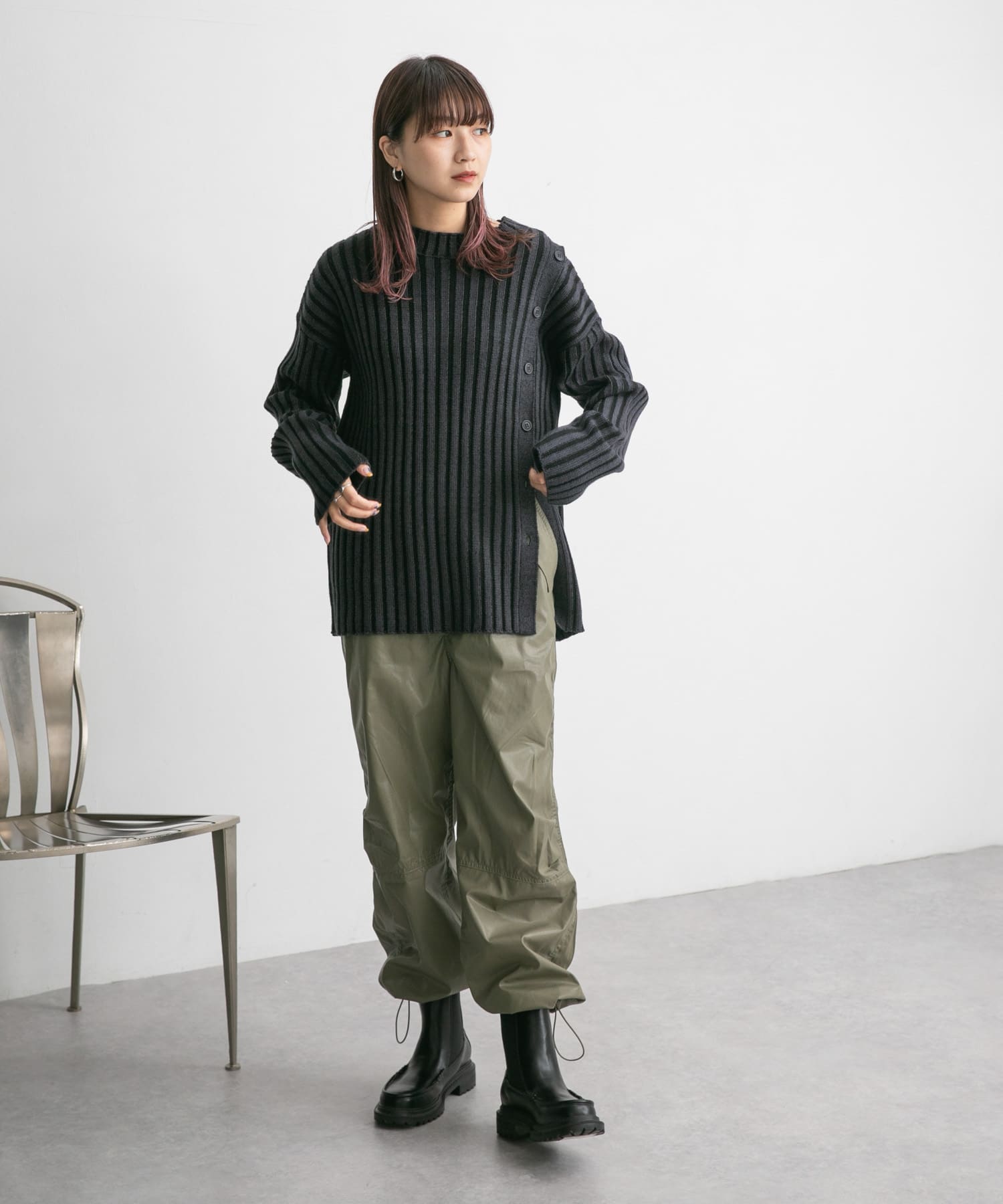 身長：165cm サイズ：one