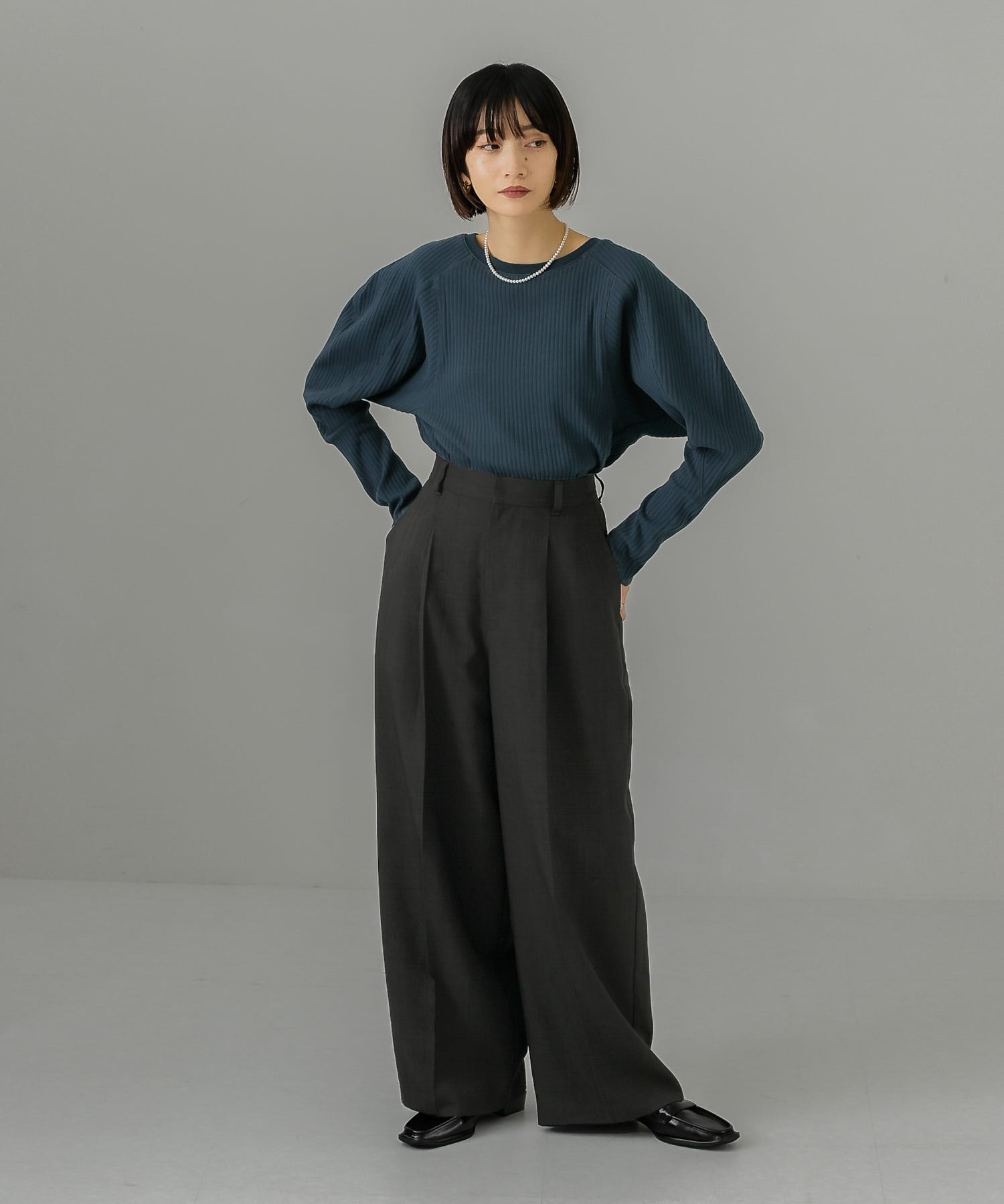 身長：159cm サイズ：one