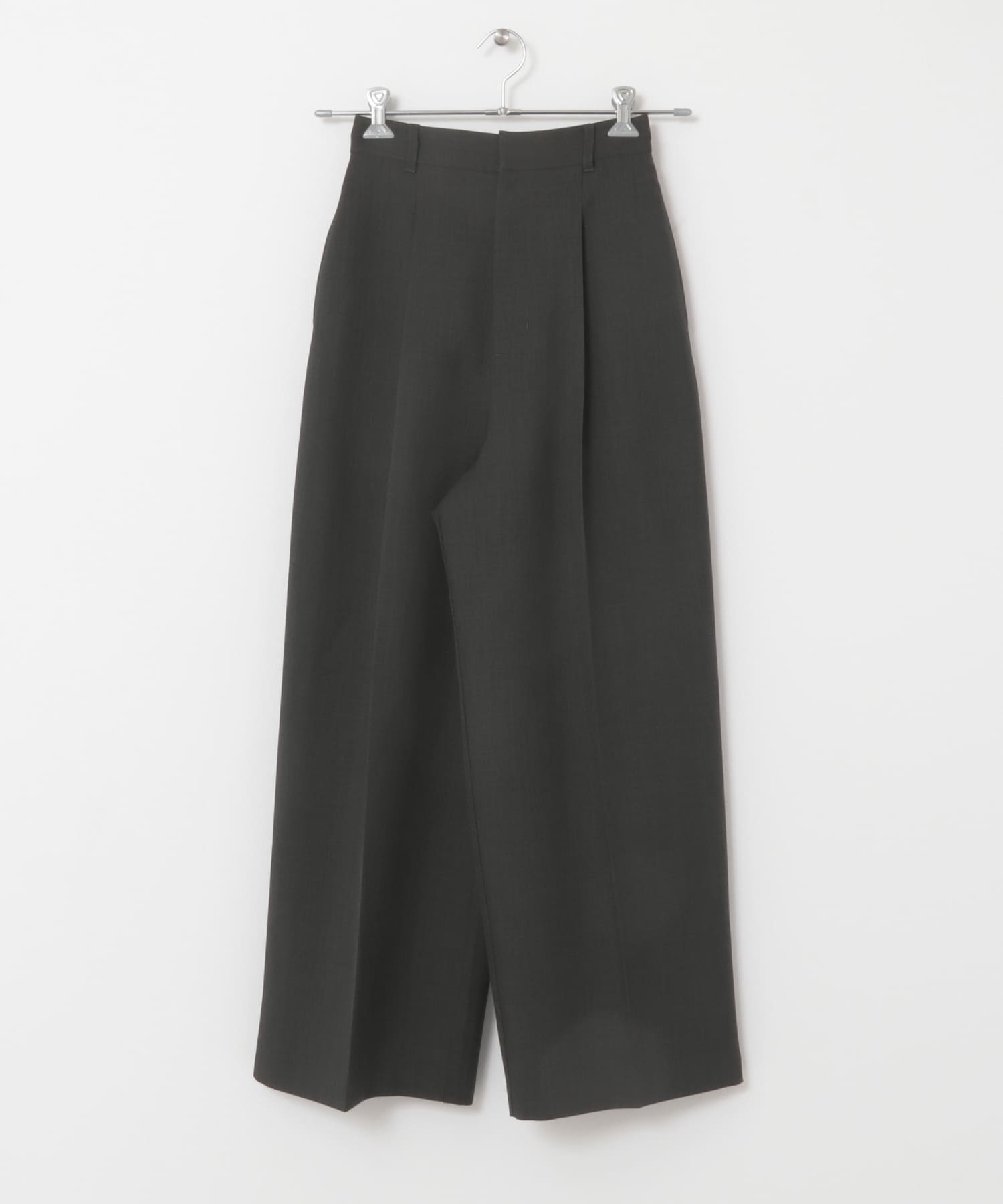 タックWIDEストレートパンツ CHARCOAL one