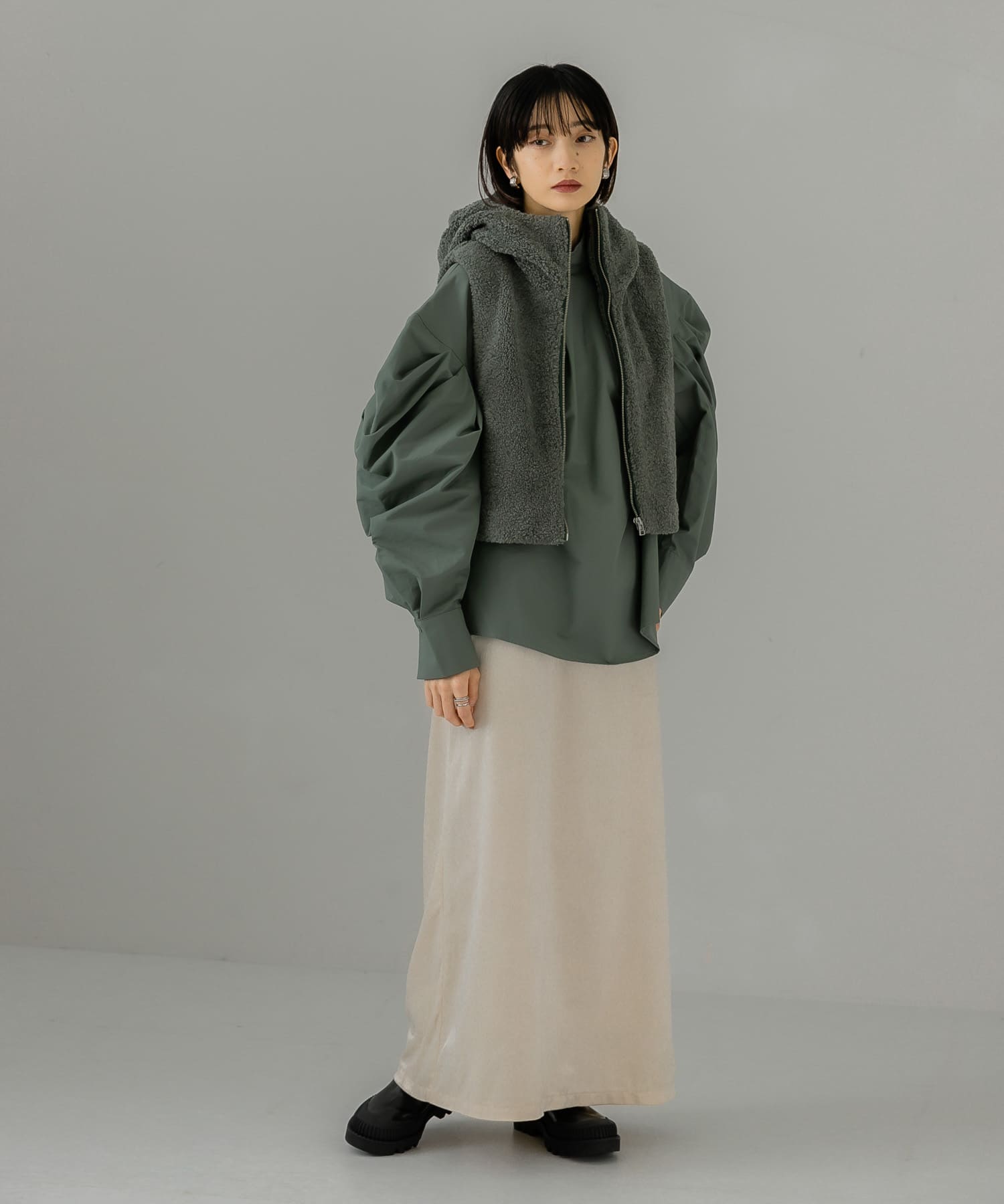 身長：159cm サイズ：one