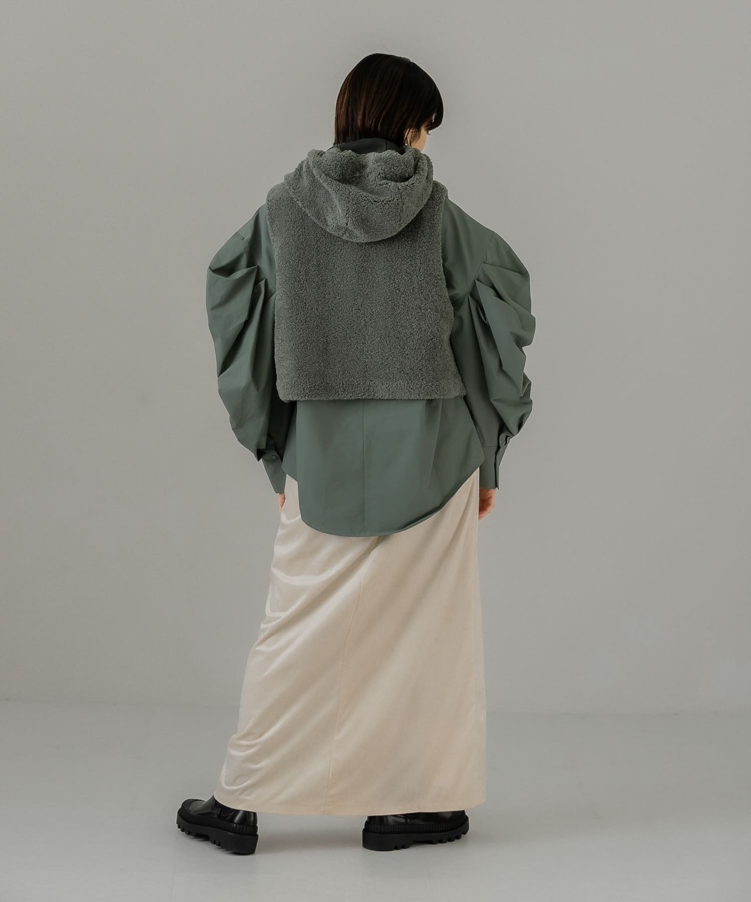 身長：159cm サイズ：one
