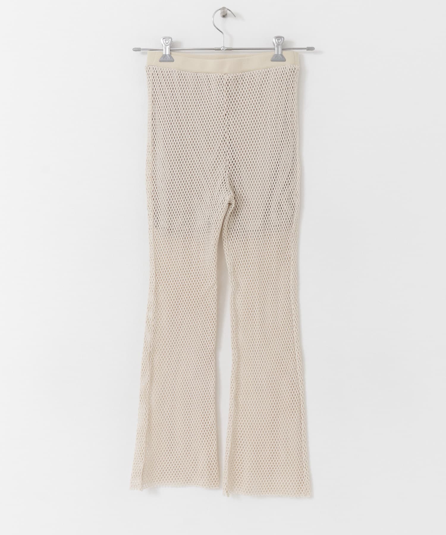 メッシュフレアパンツ IVORY one