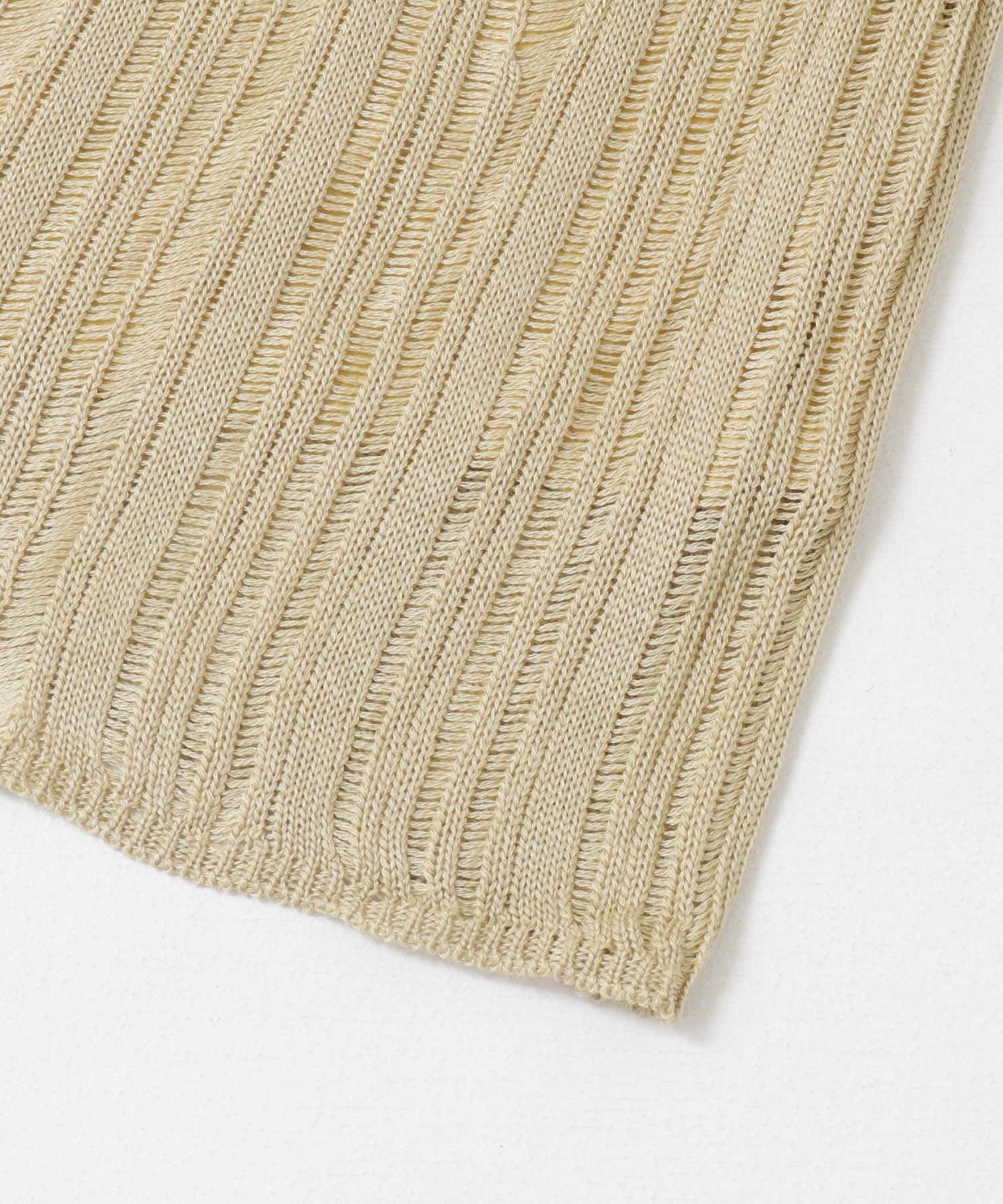 針抜きニットタイトスカート BEIGE one