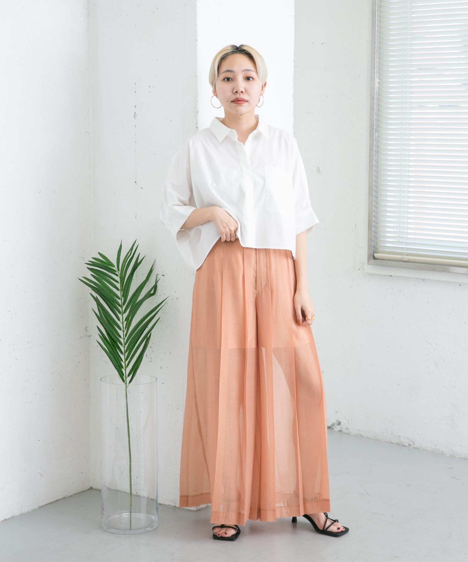 身長：157cm サイズ：one