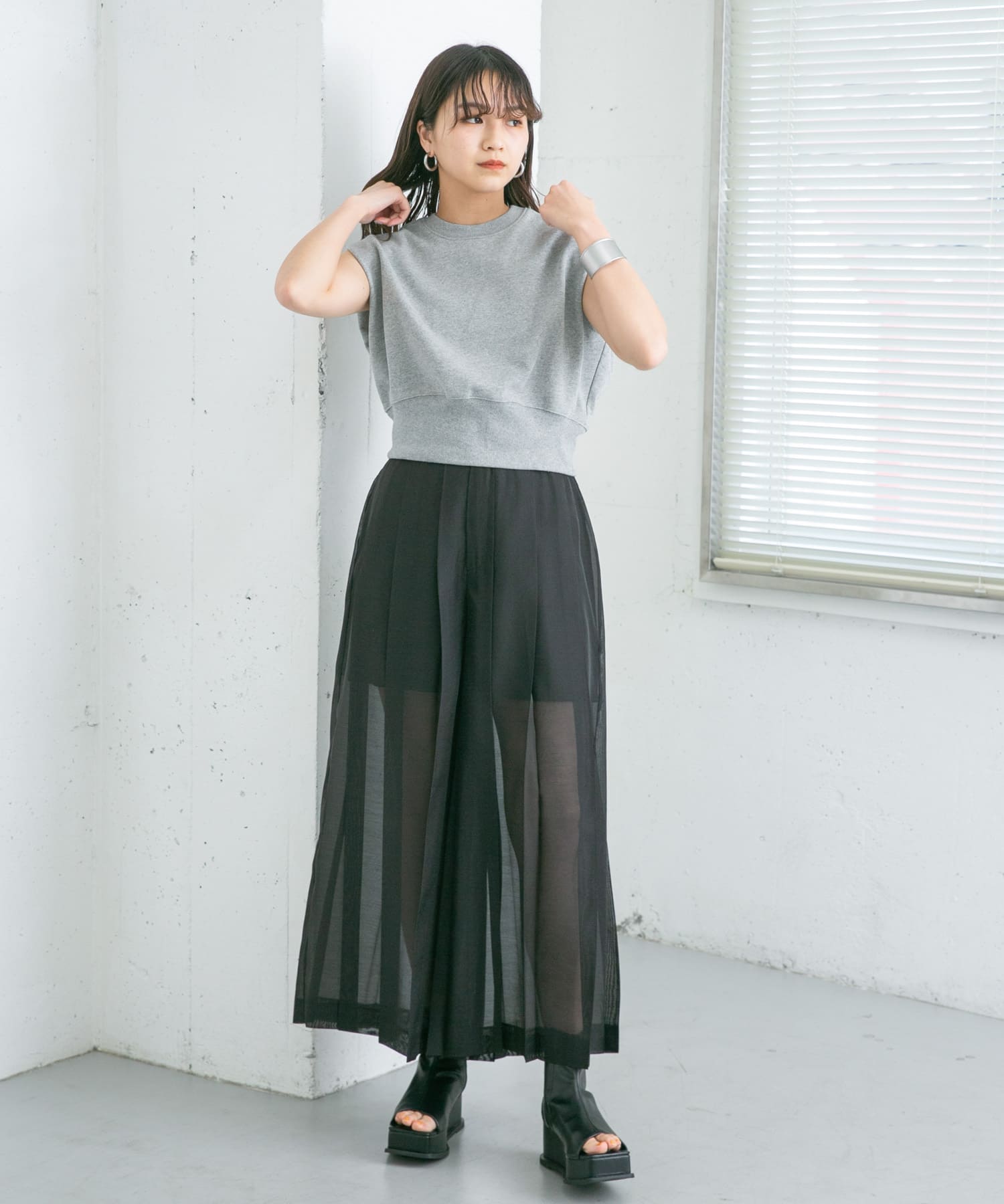 身長：165cm サイズ：one