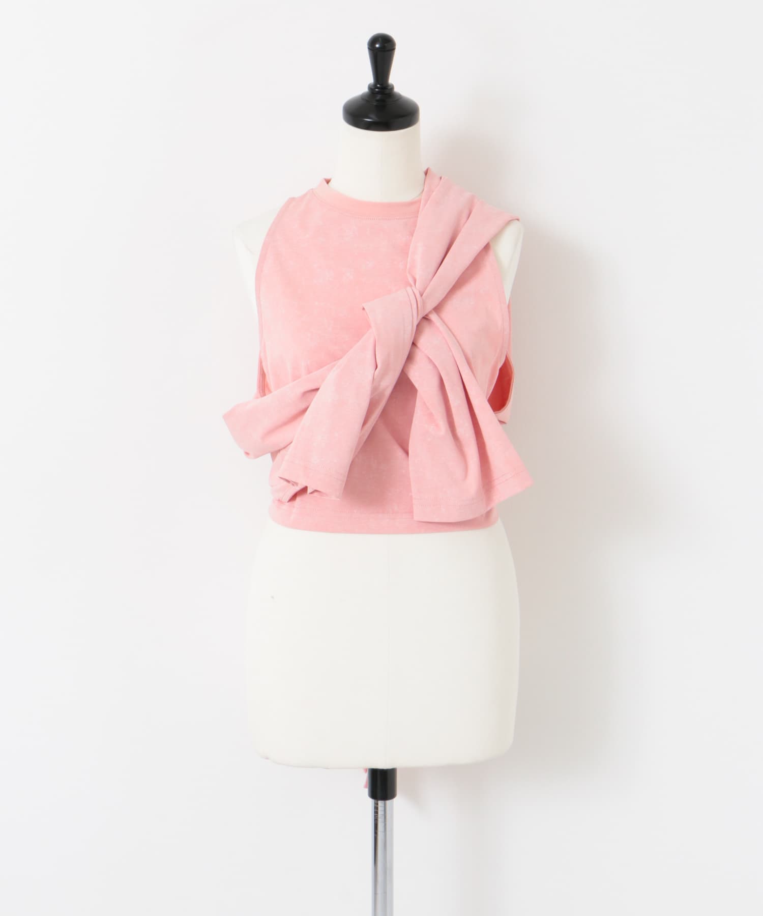 2WAYバックリボンカットソー PINK one