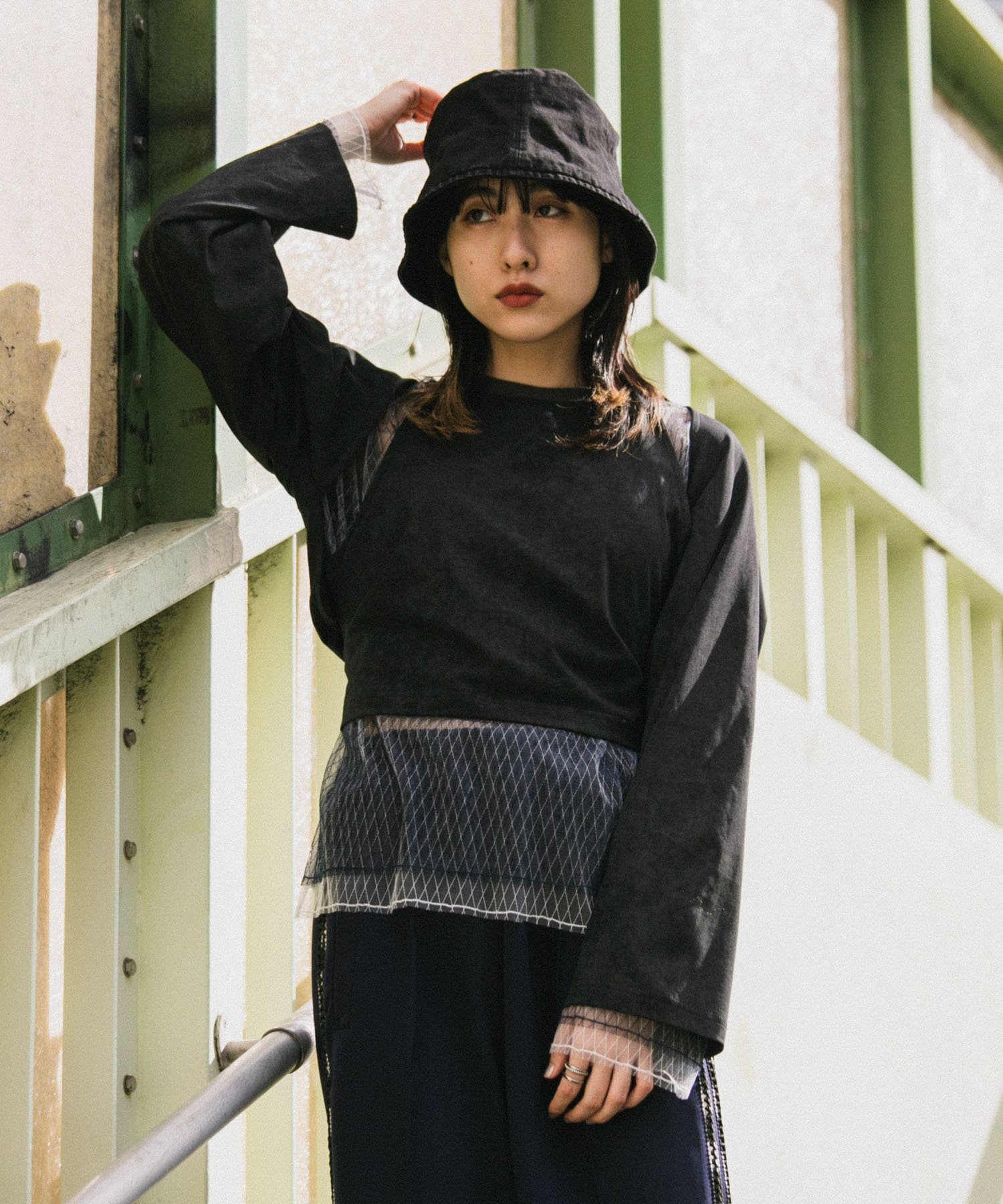 身長：160cm サイズ：one