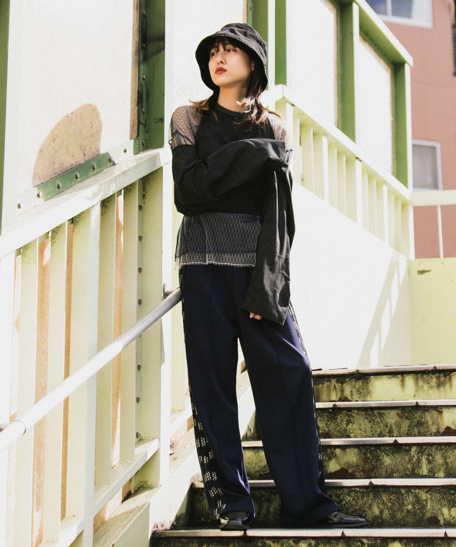身長：160cm サイズ：one