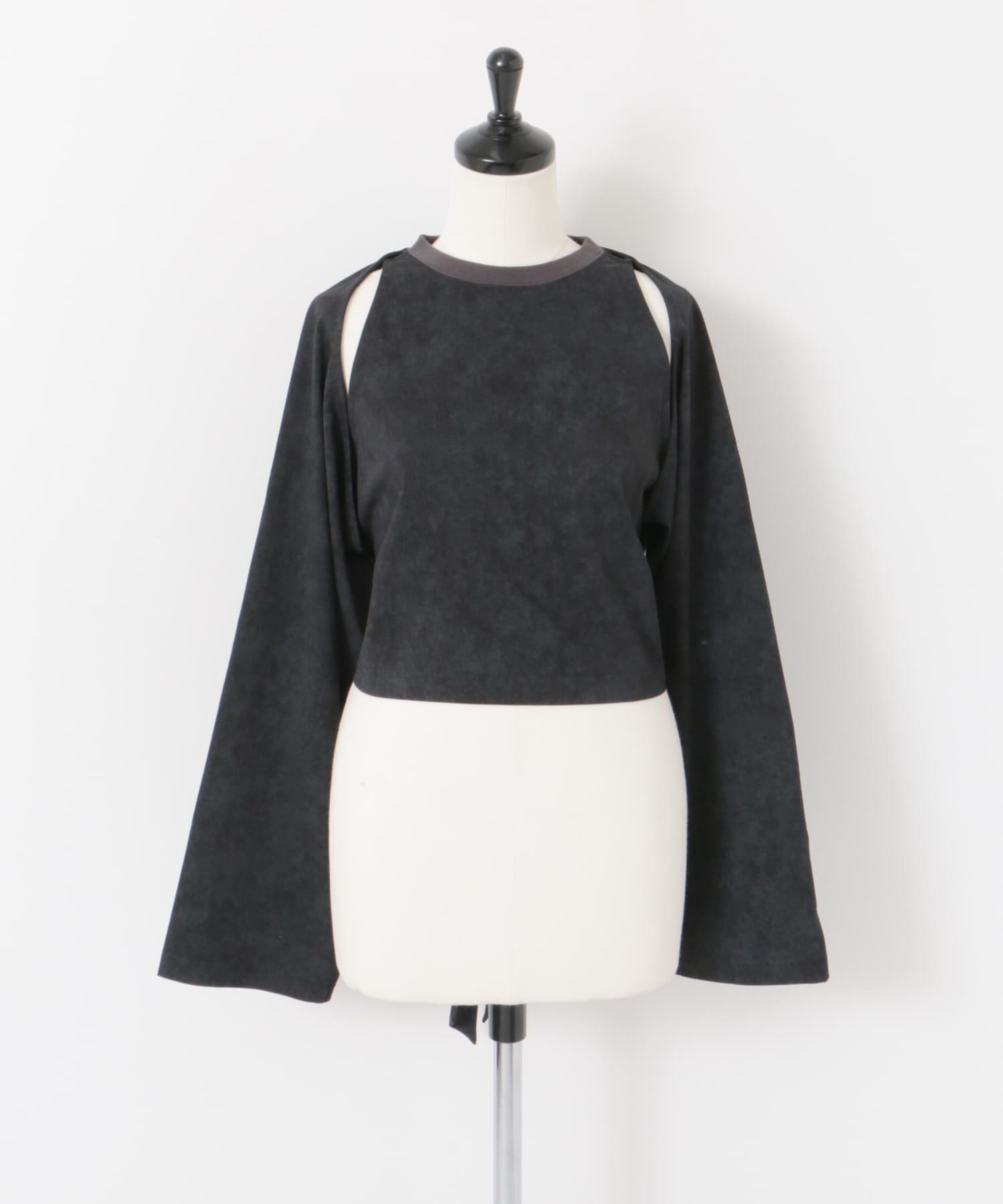 2WAYバックリボンカットソー BLACK one