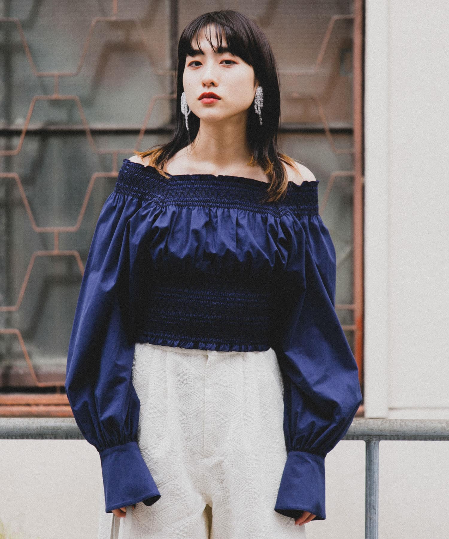 身長：160cm サイズ：one