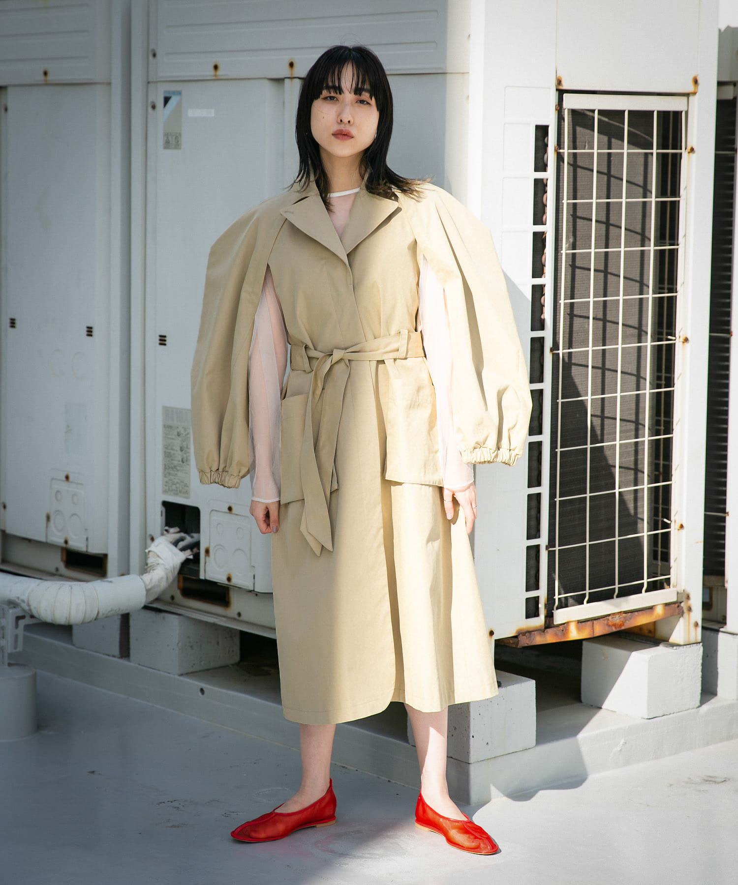 身長：160cm サイズ：one