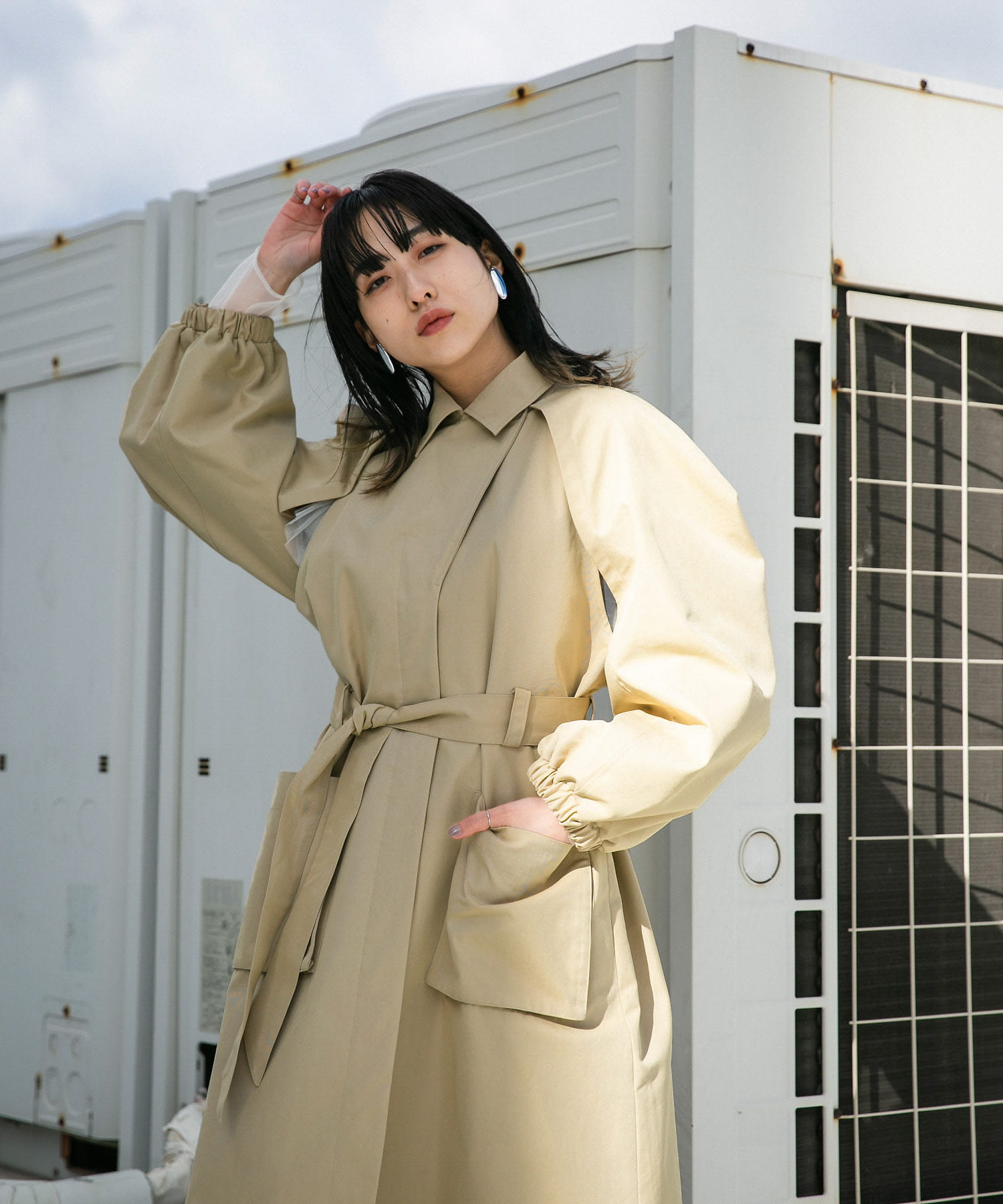身長：160cm サイズ：one