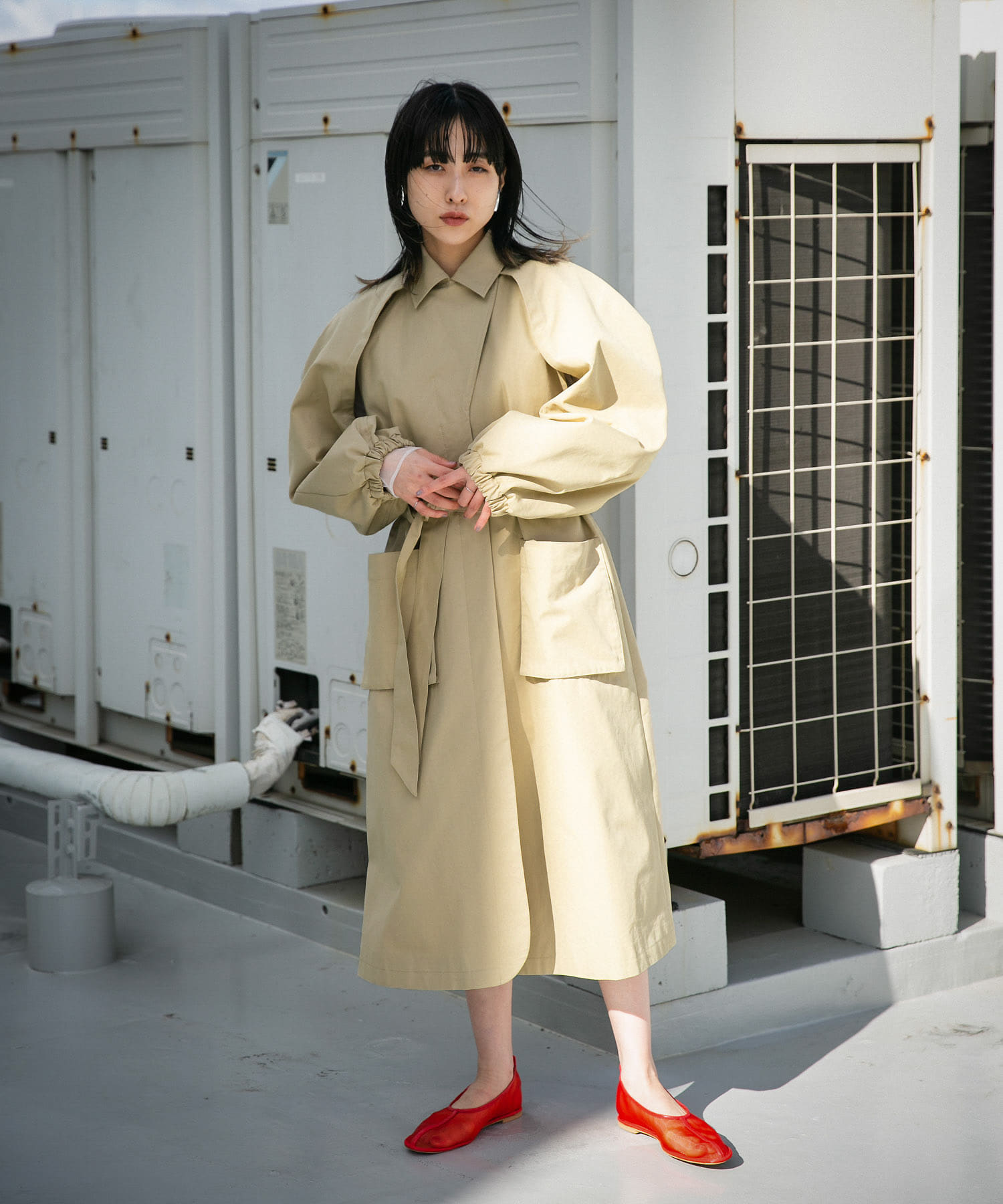 身長：160cm サイズ：one