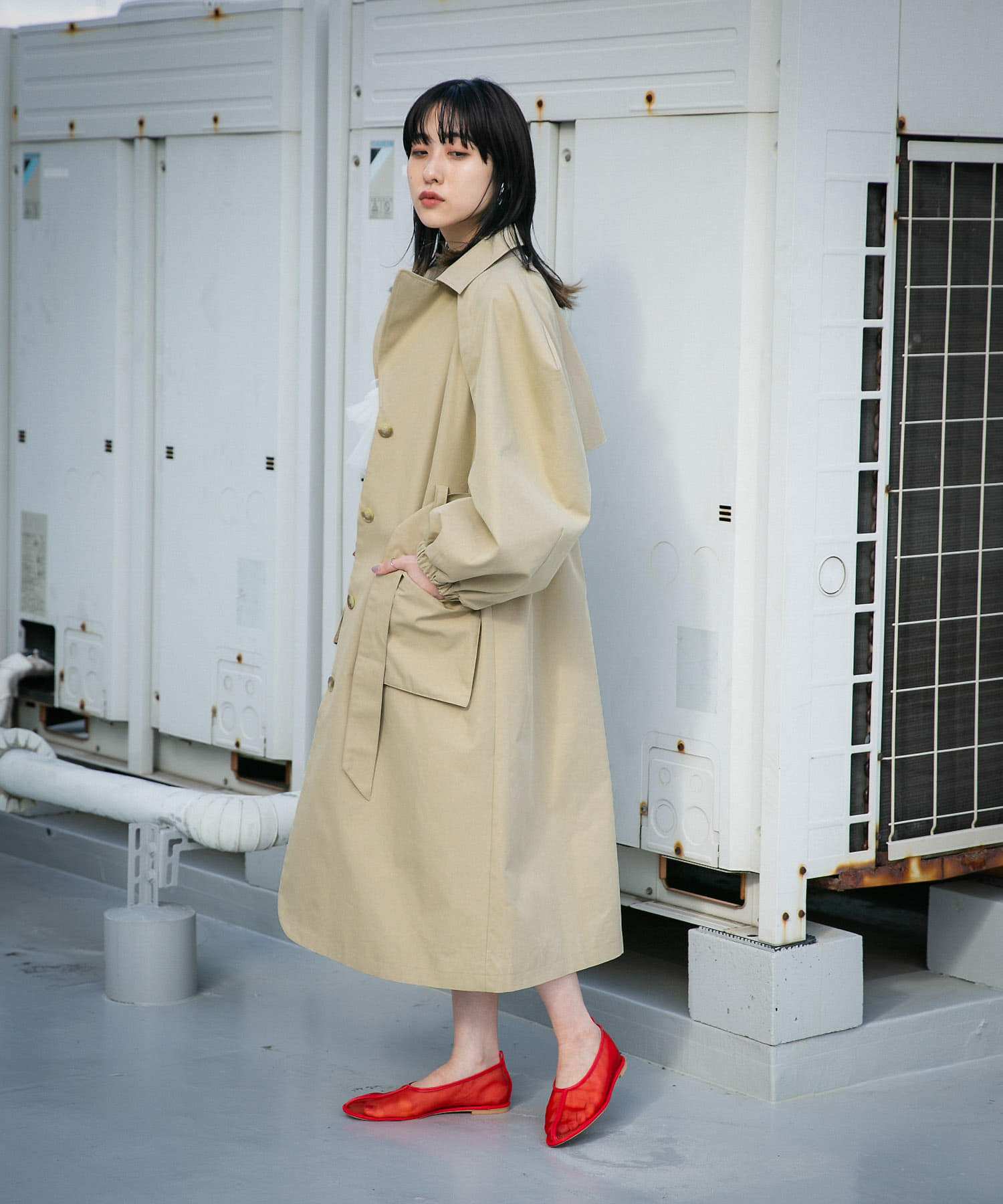身長：160cm サイズ：one