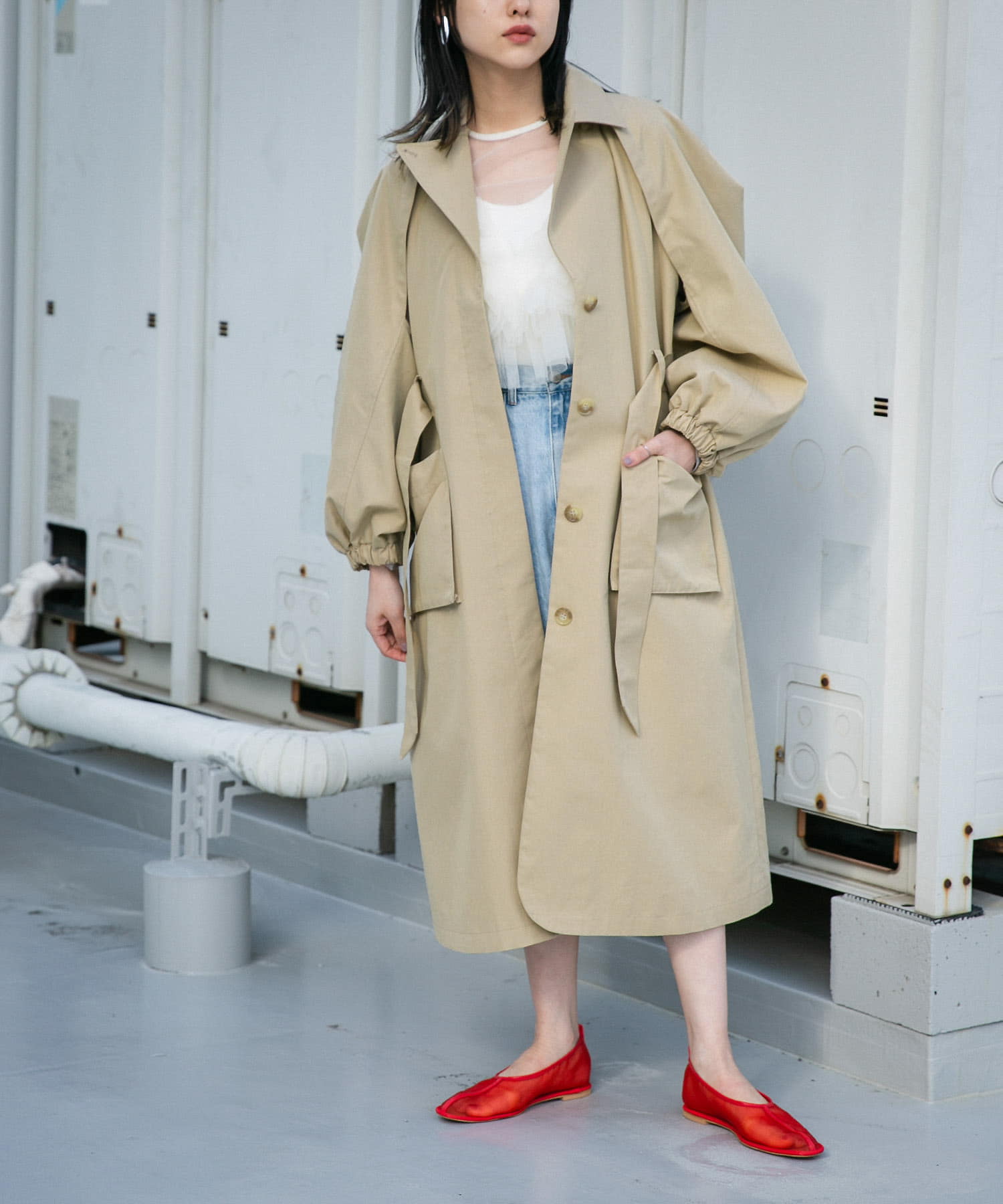 身長：160cm サイズ：one