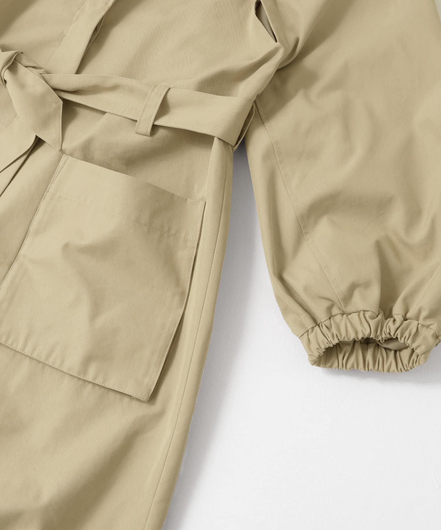 立体スリーブデザインコート BEIGE one