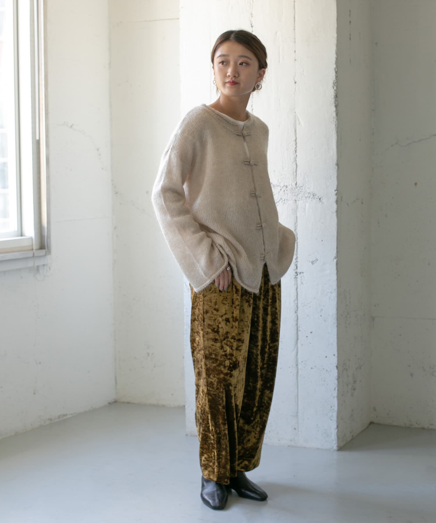 身長：158cm サイズ：one