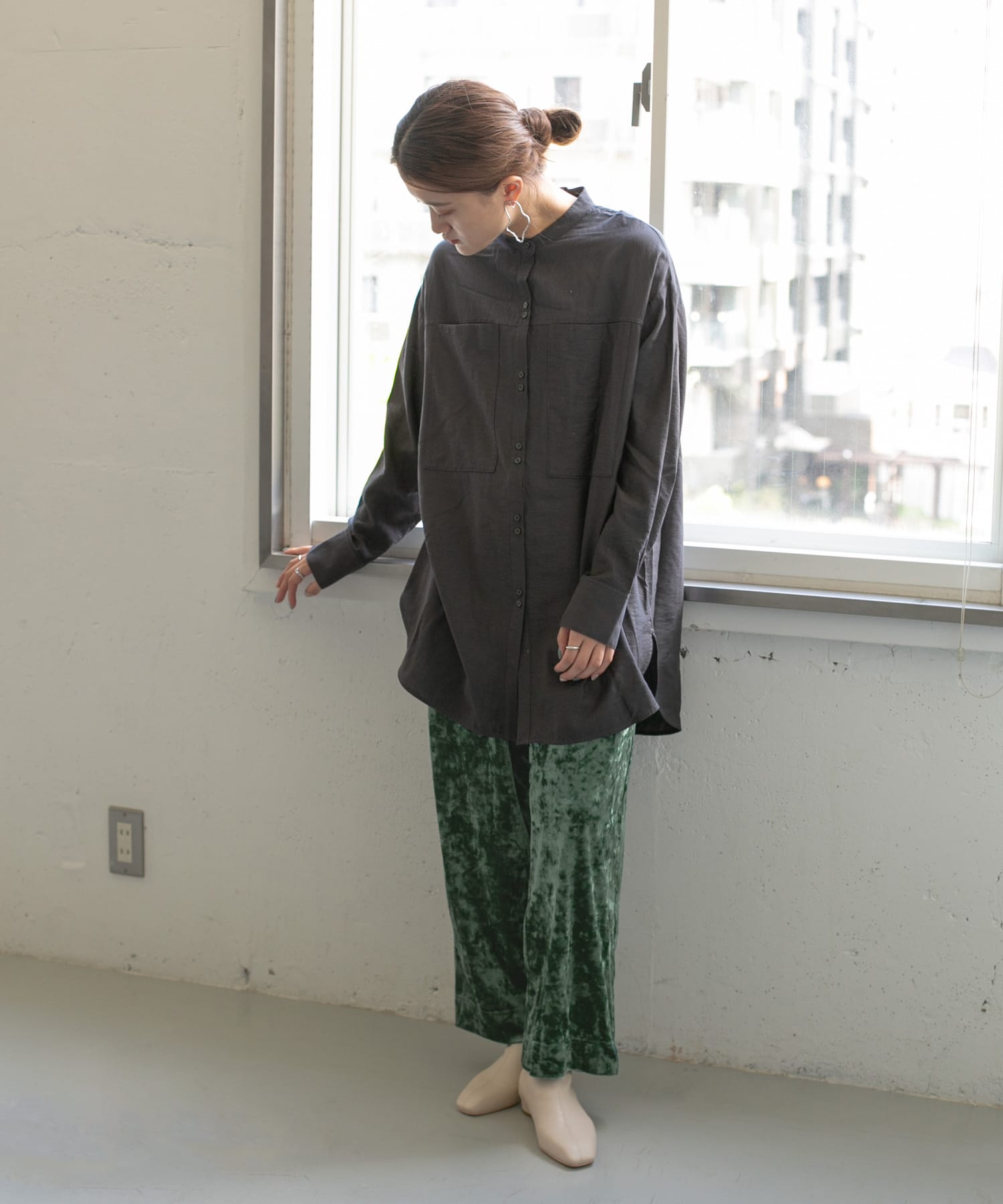 身長：158cm サイズ：one