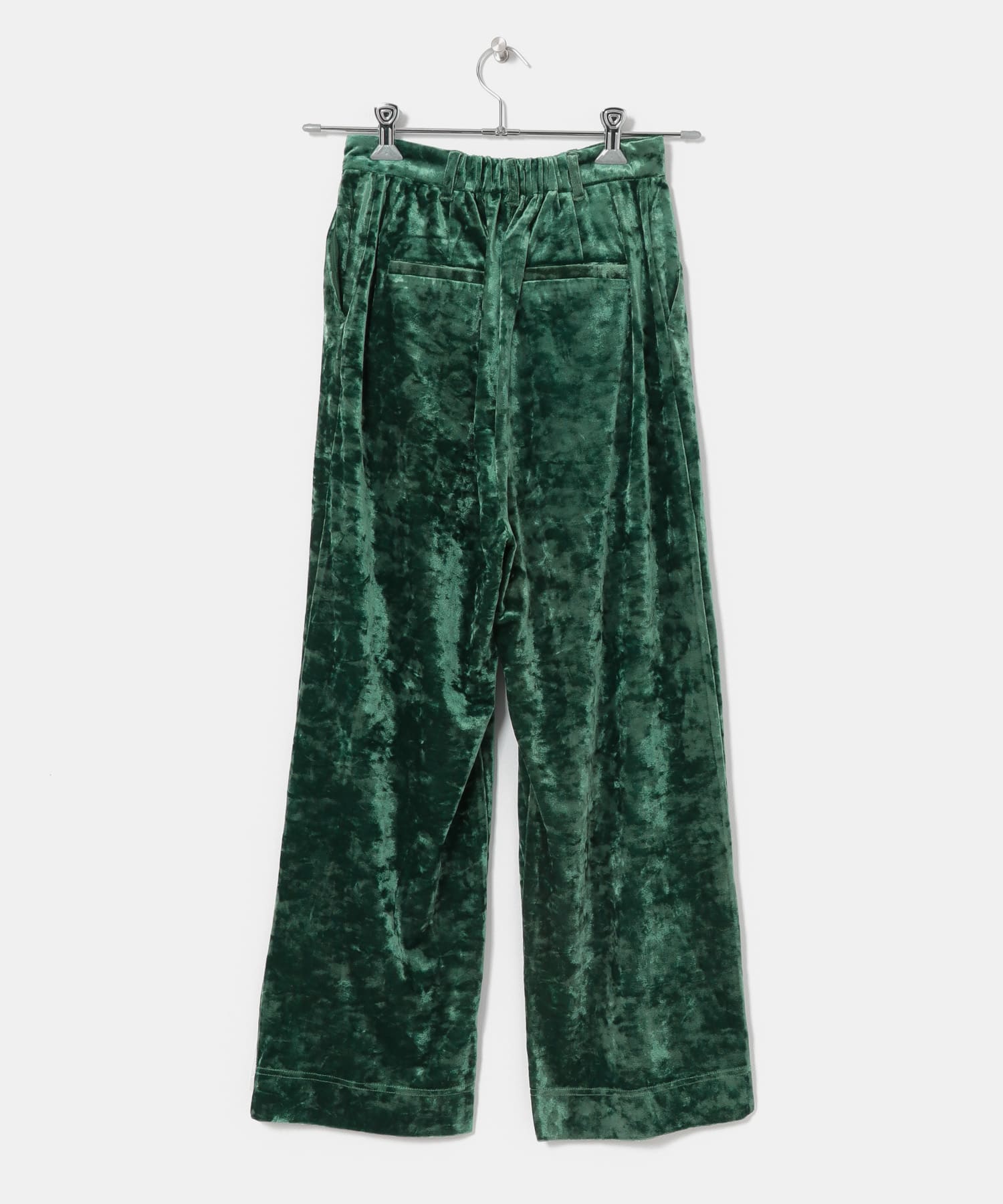 クラッシュベロアパンツ GREEN one