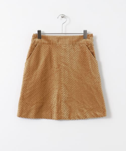 ワイドコーデュロイミニスカート∴