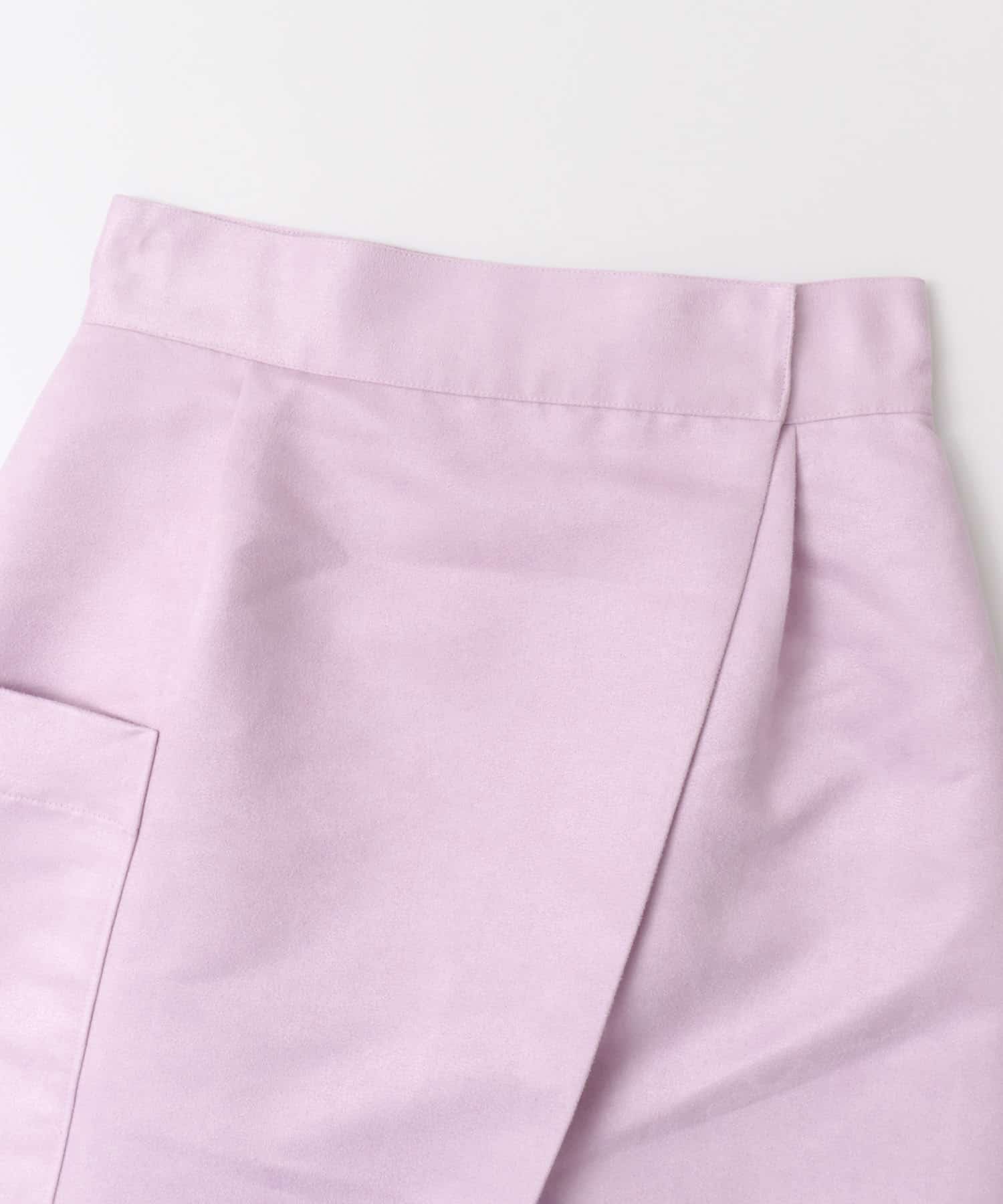 カラースエードラップスカート∴ PINK 36