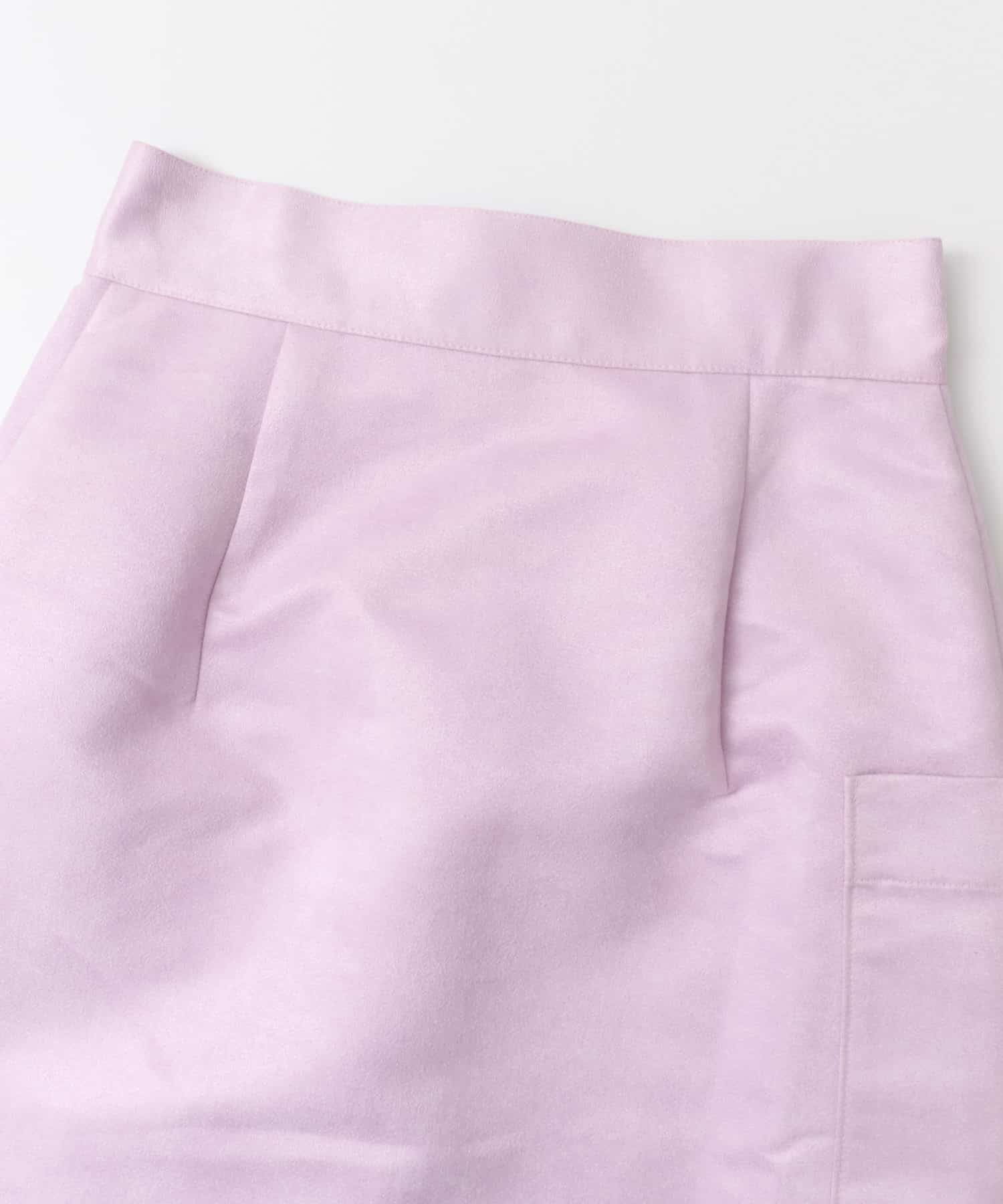 カラースエードラップスカート∴ PINK 38