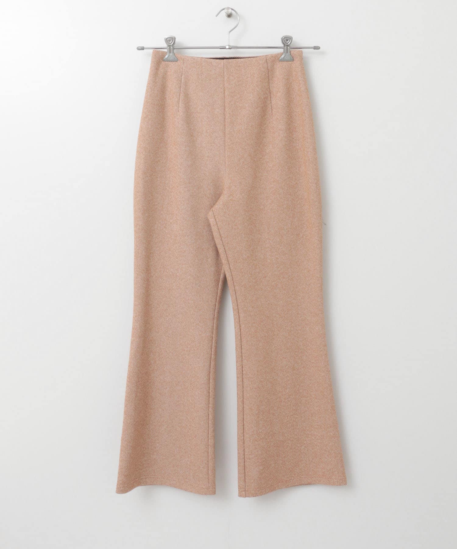 ストレッチヘリンボンフレアーパンツ MOCHA 38
