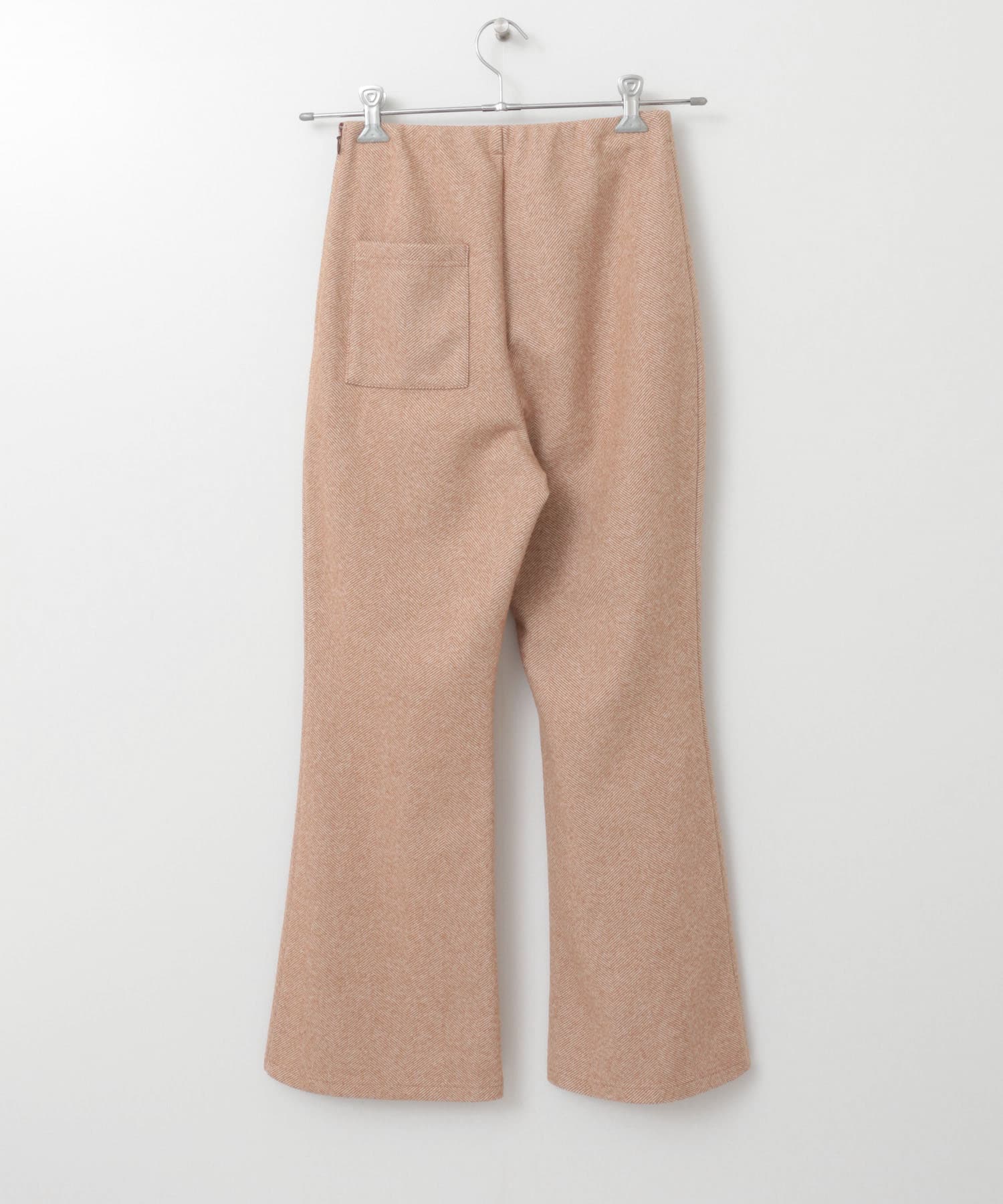 ストレッチヘリンボンフレアーパンツ MOCHA 36
