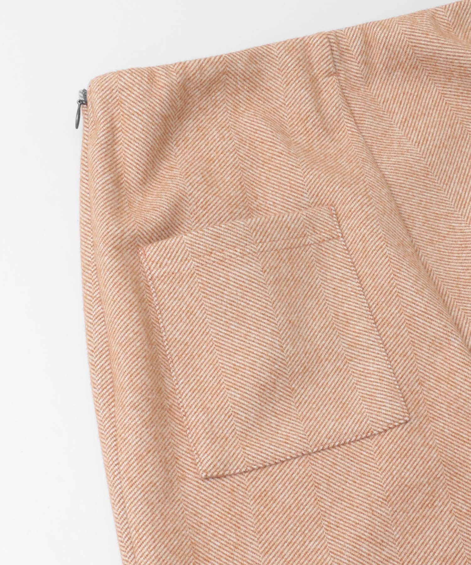 ストレッチヘリンボンフレアーパンツ MOCHA 36