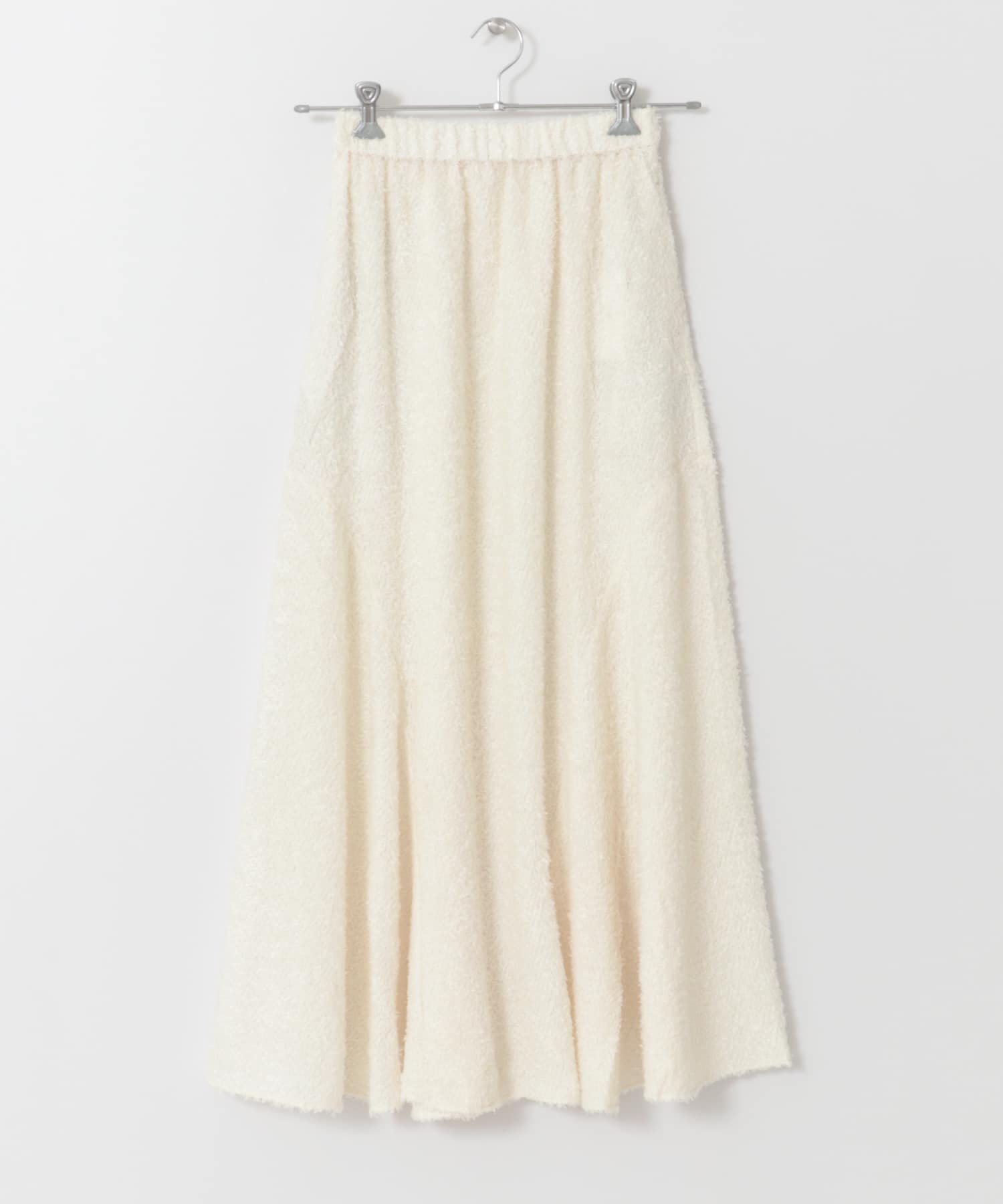 シフォンフリンジフレアスカート∴ IVORY one