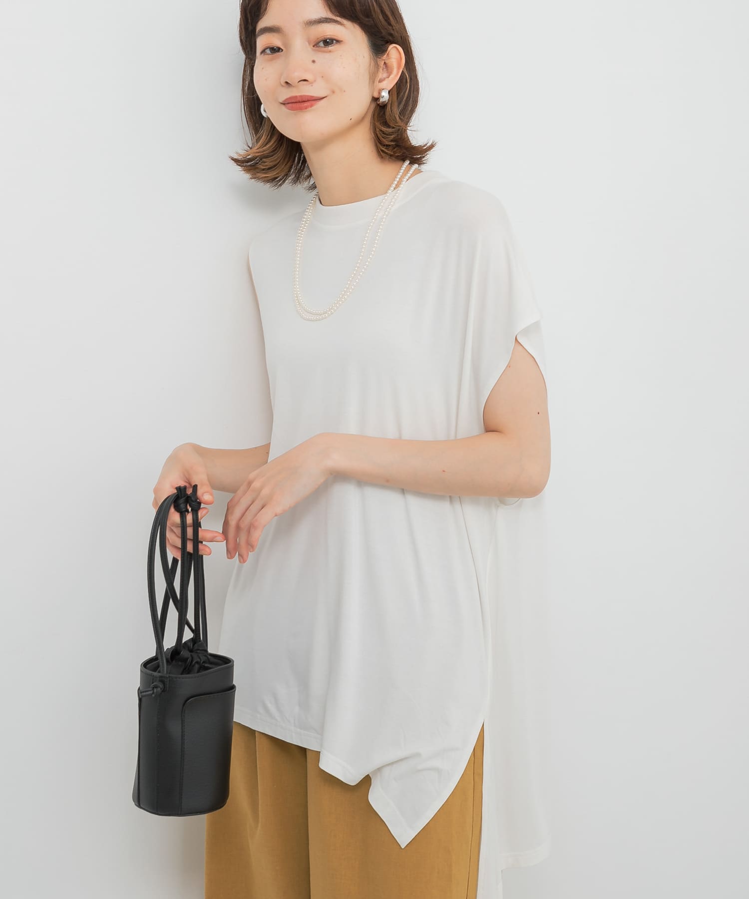 身長：159cm サイズ：one