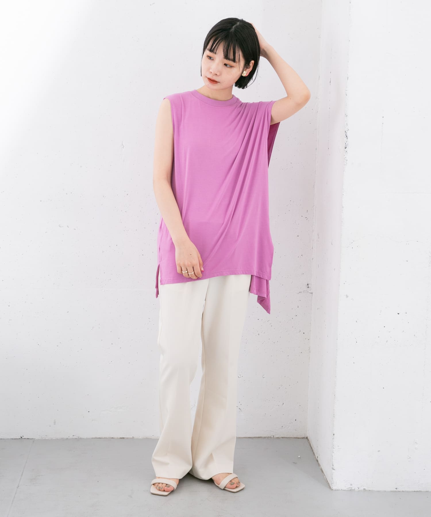 身長：160cm サイズ：one
