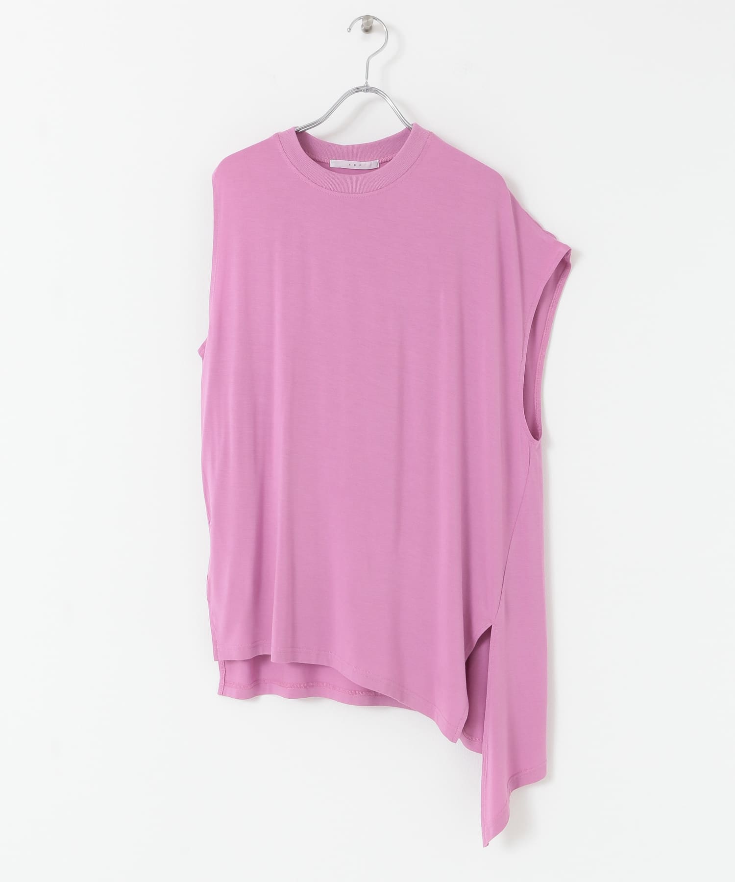 アシンメトリーレーヨンカットソー PINK one