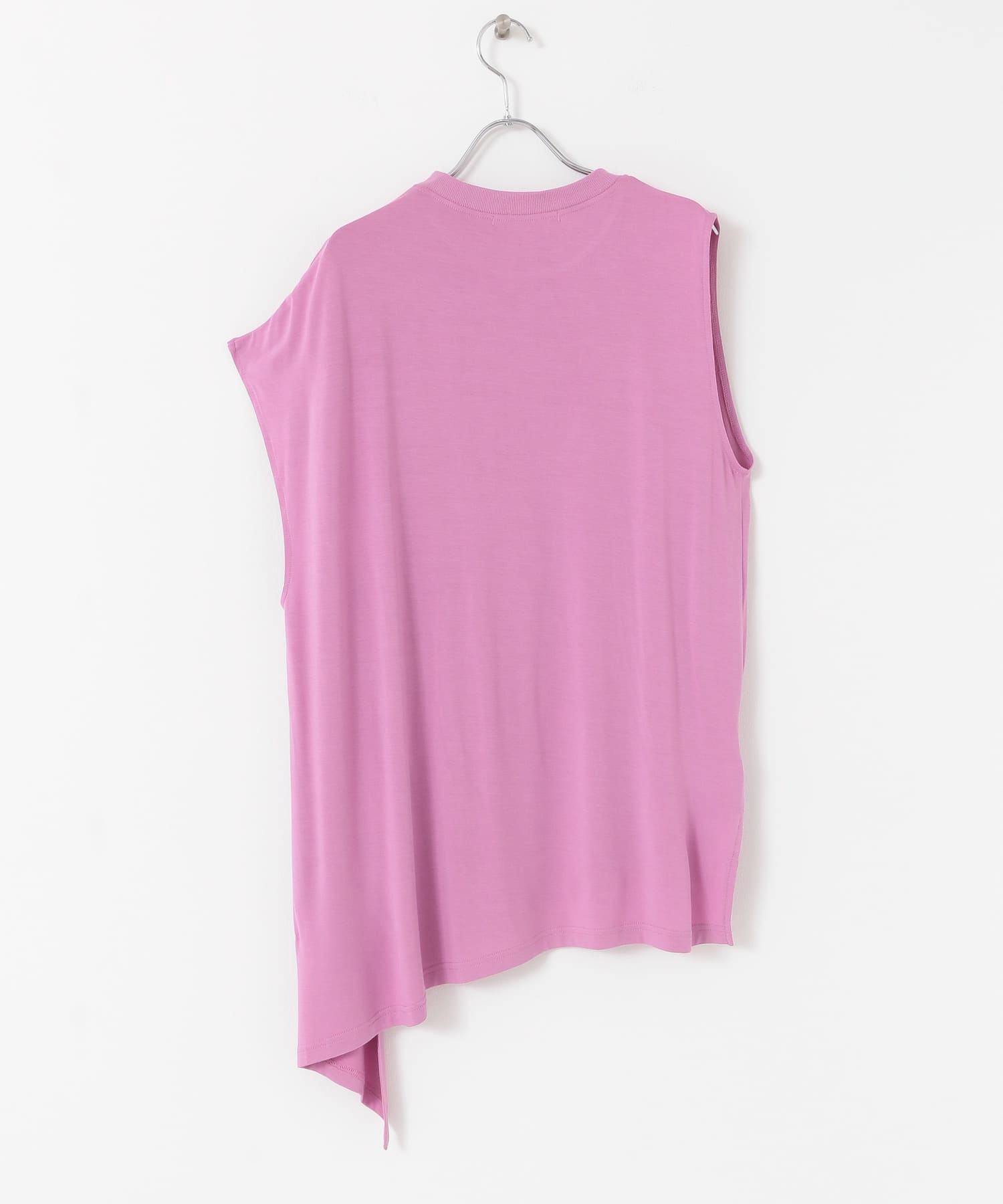 アシンメトリーレーヨンカットソー PINK one