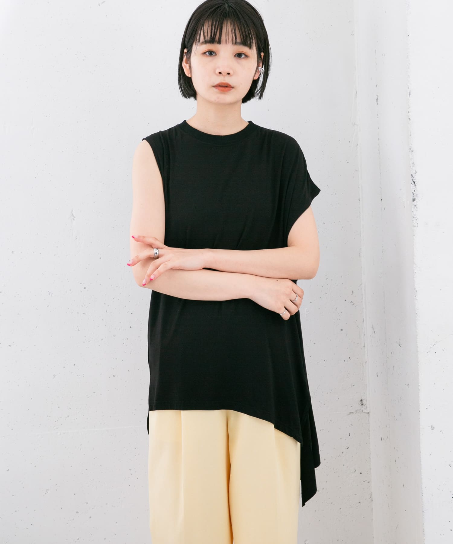 身長：160cm サイズ：one