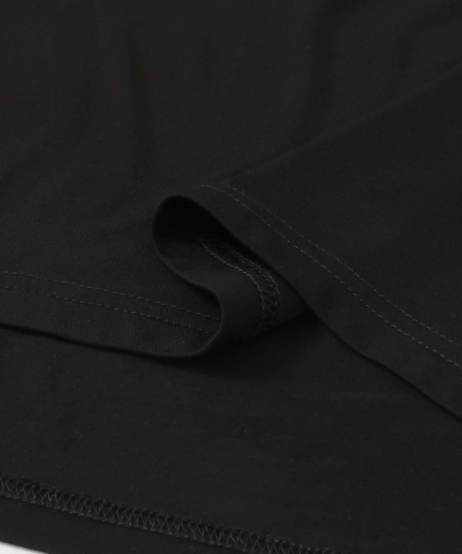 アシンメトリーレーヨンカットソー BLACK one