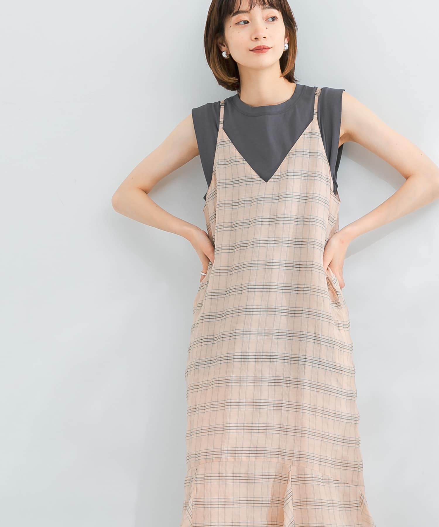 身長：159cm サイズ：one