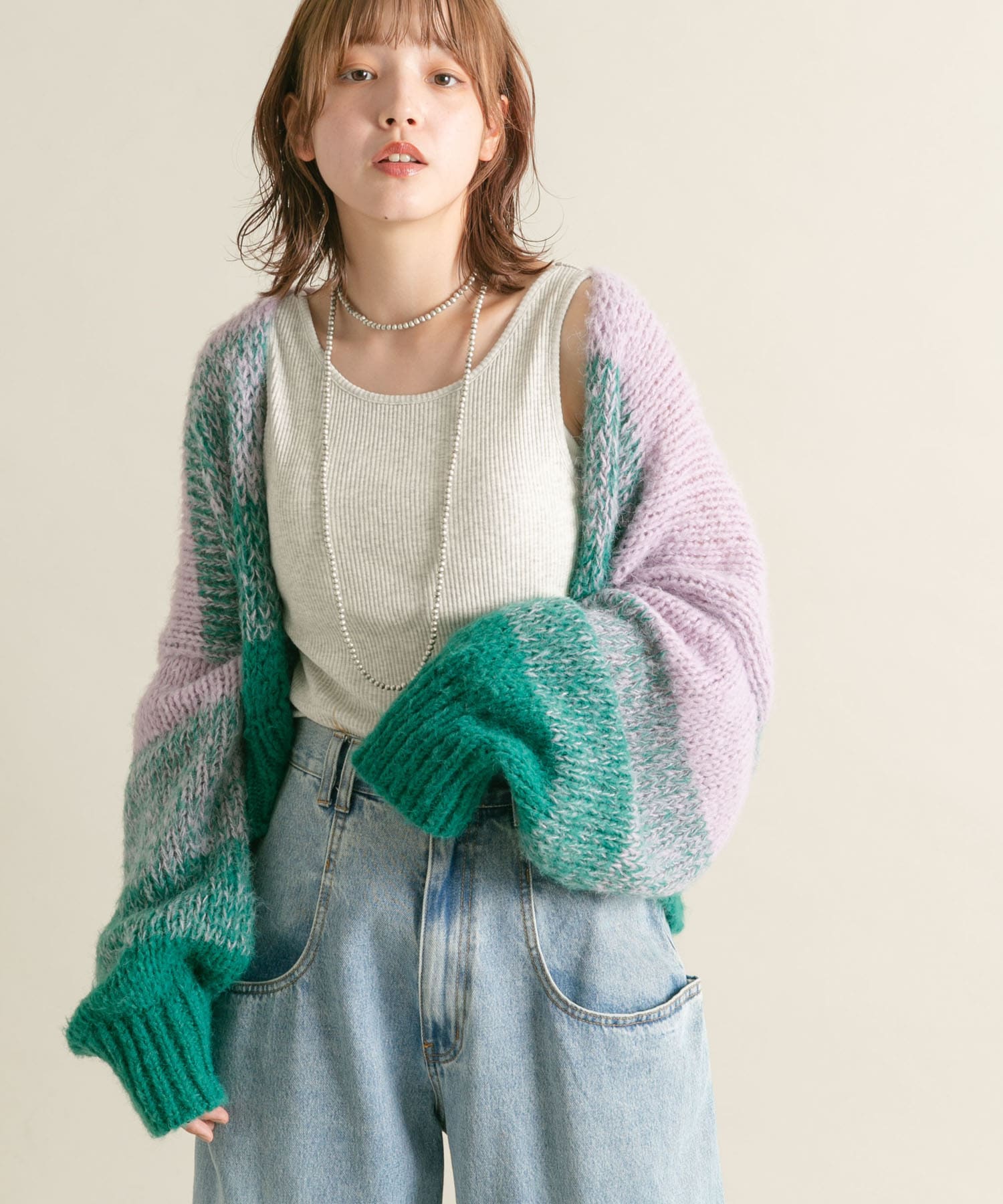 身長：160cm サイズ：one
