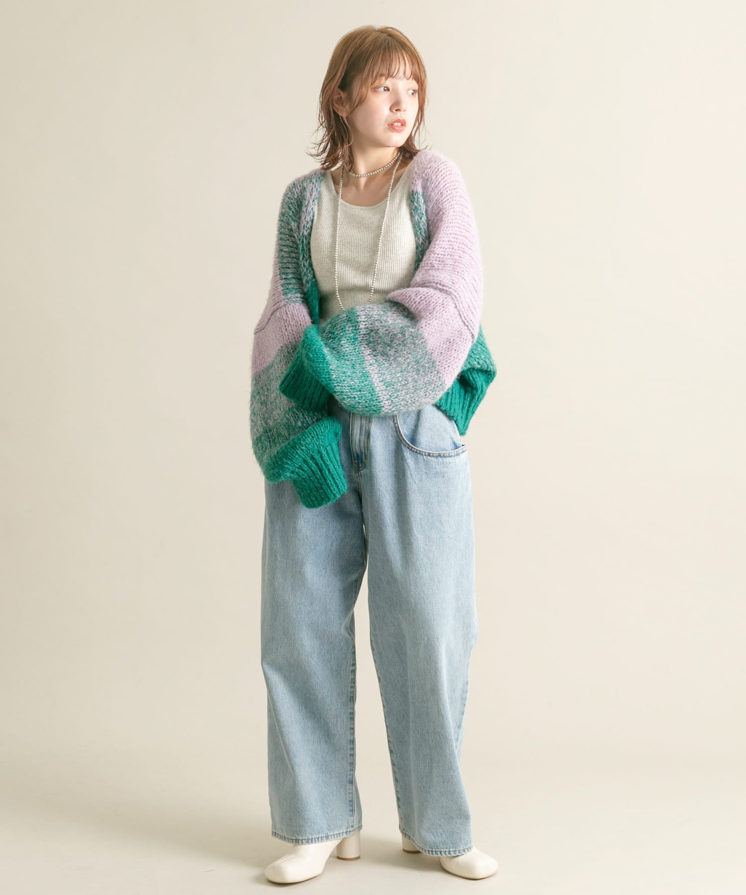 身長：160cm サイズ：one