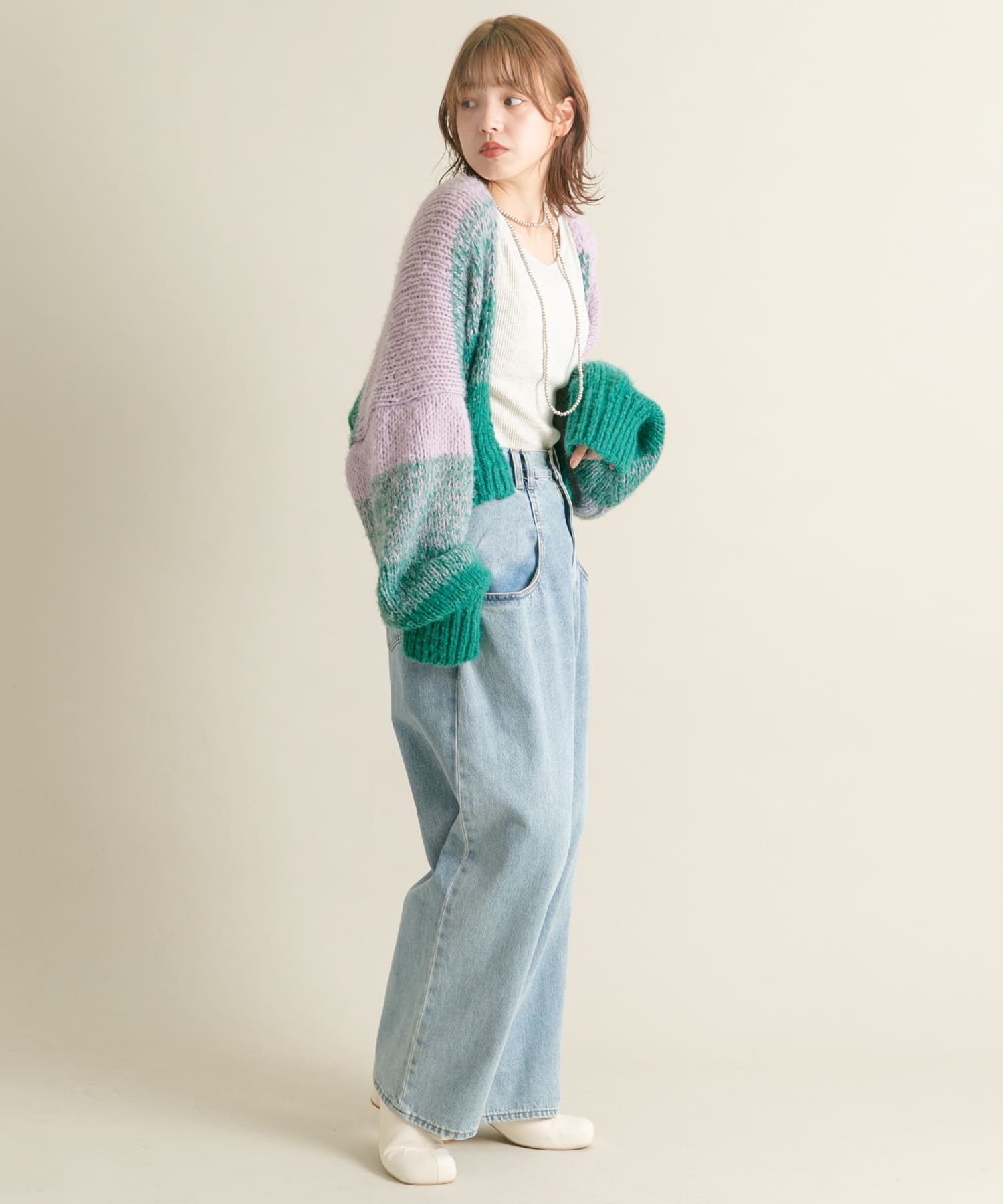 身長：160cm サイズ：one
