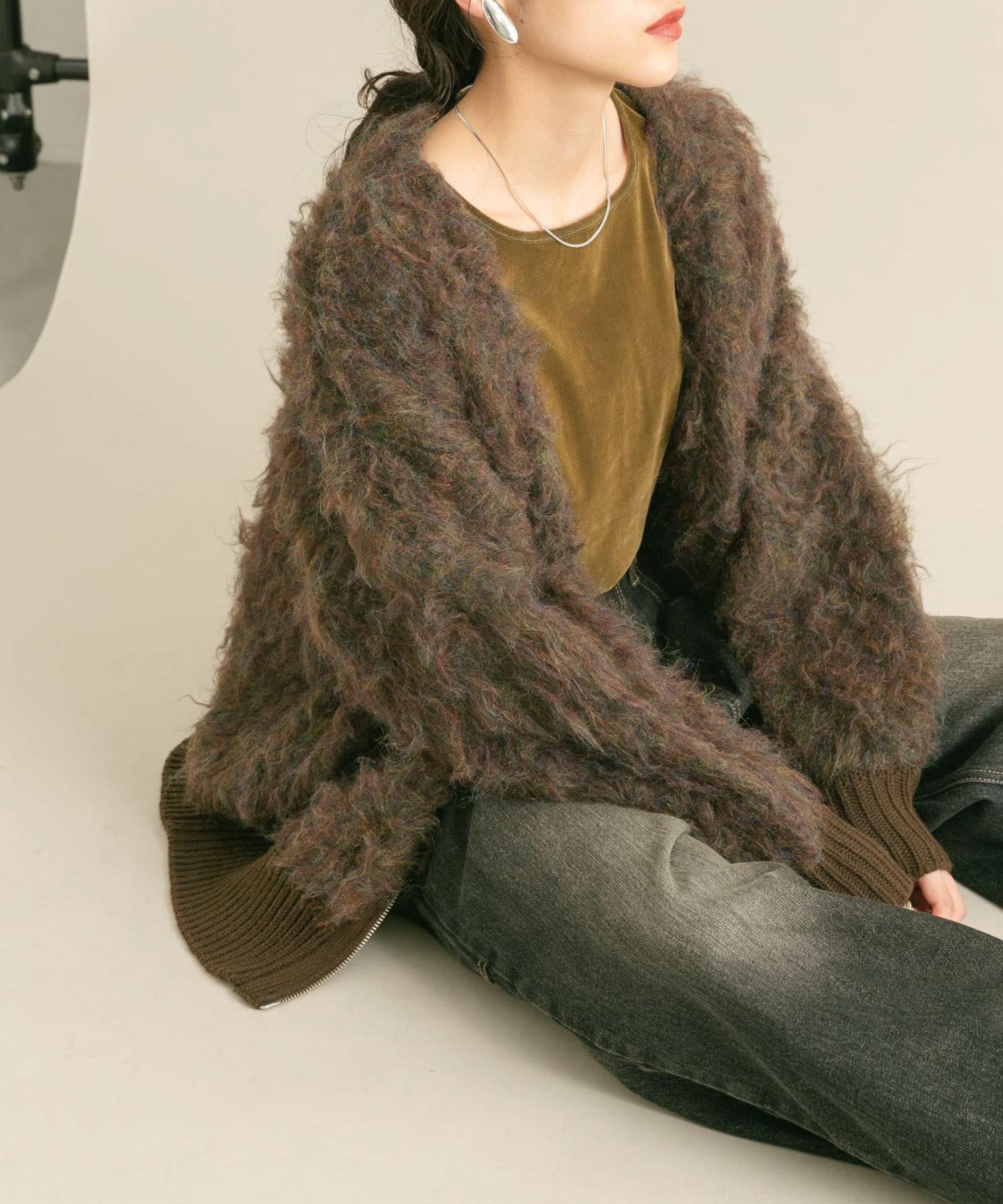 身長：160cm サイズ：one
