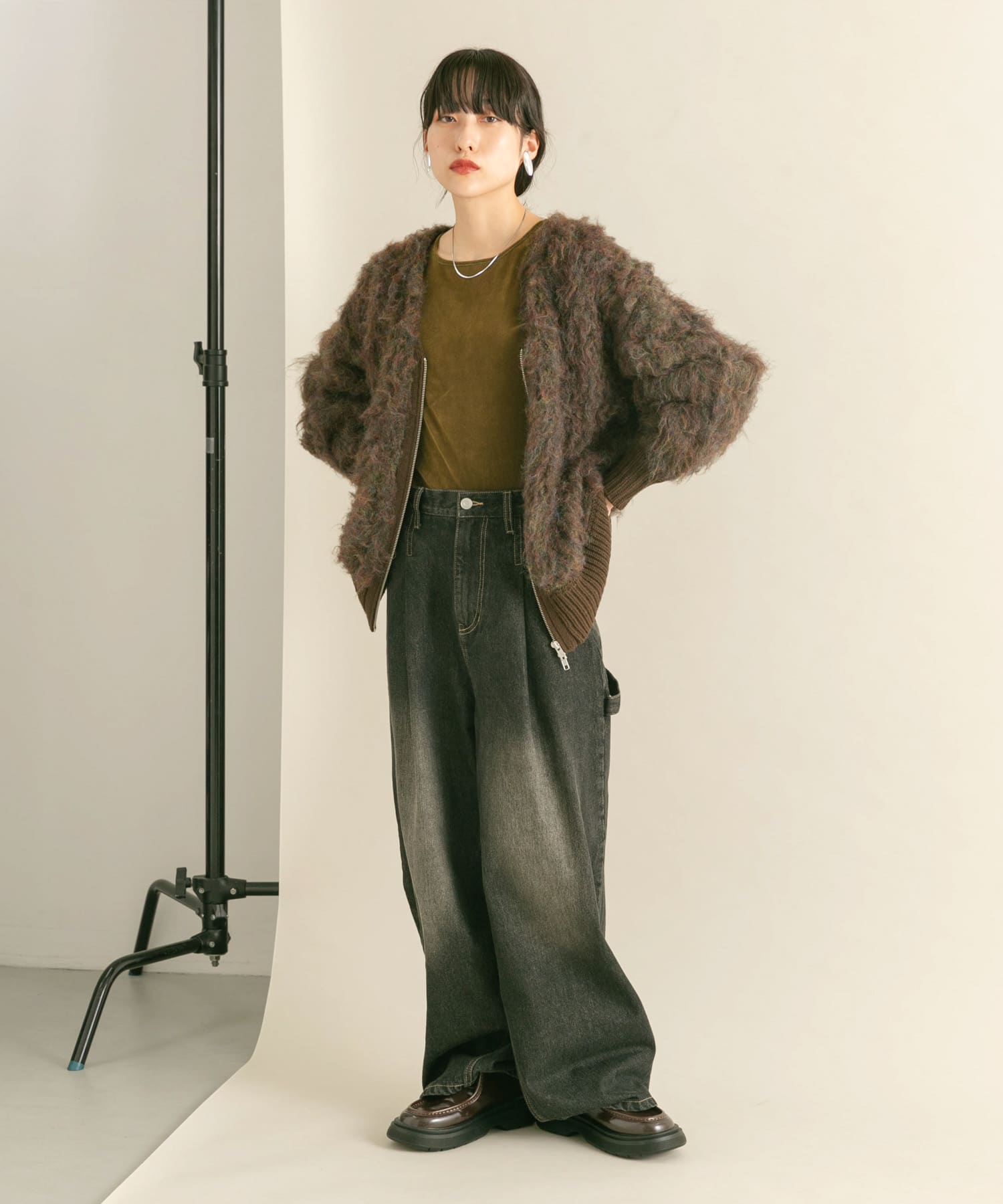 身長：160cm サイズ：one