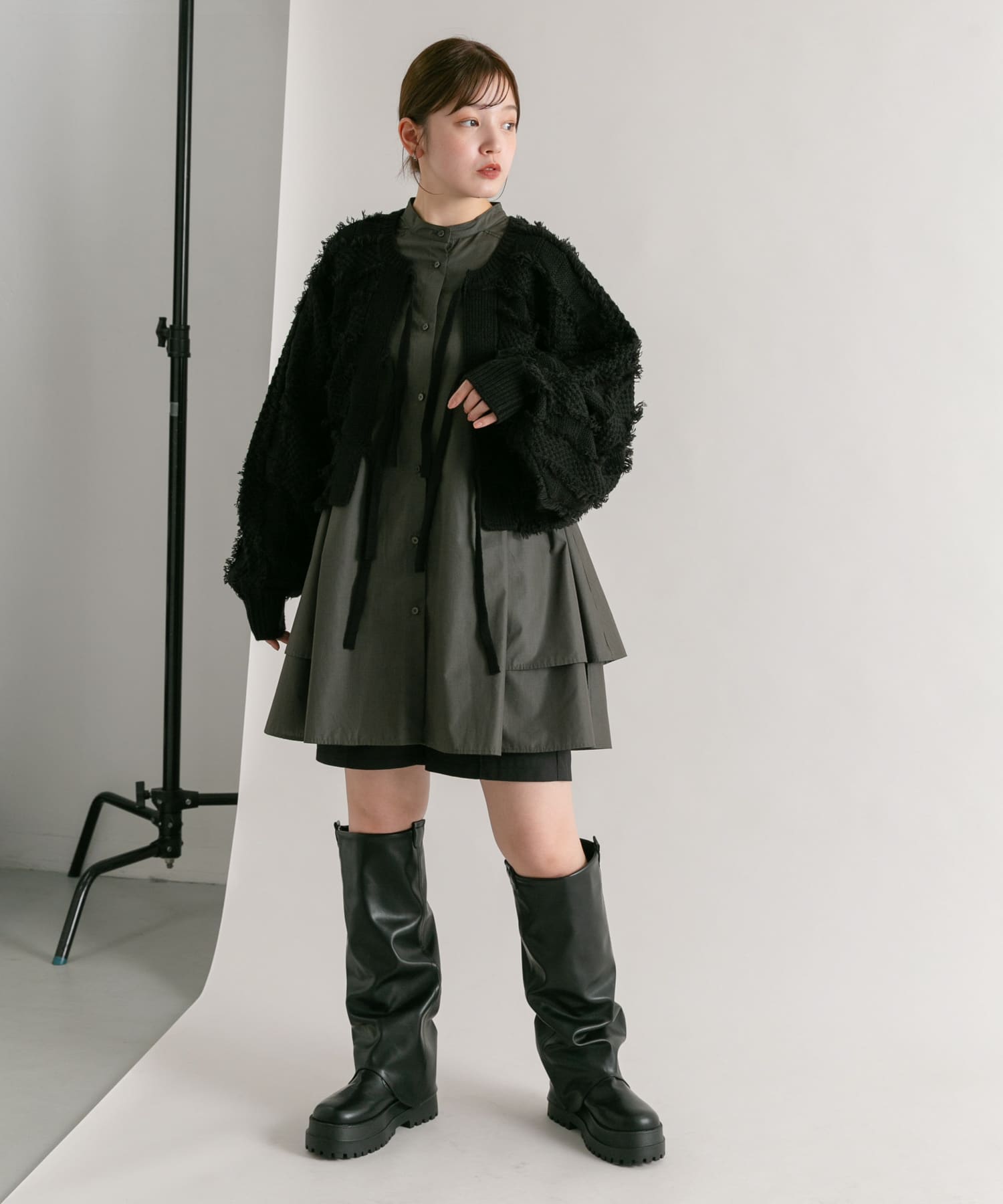 身長：160cm サイズ：one