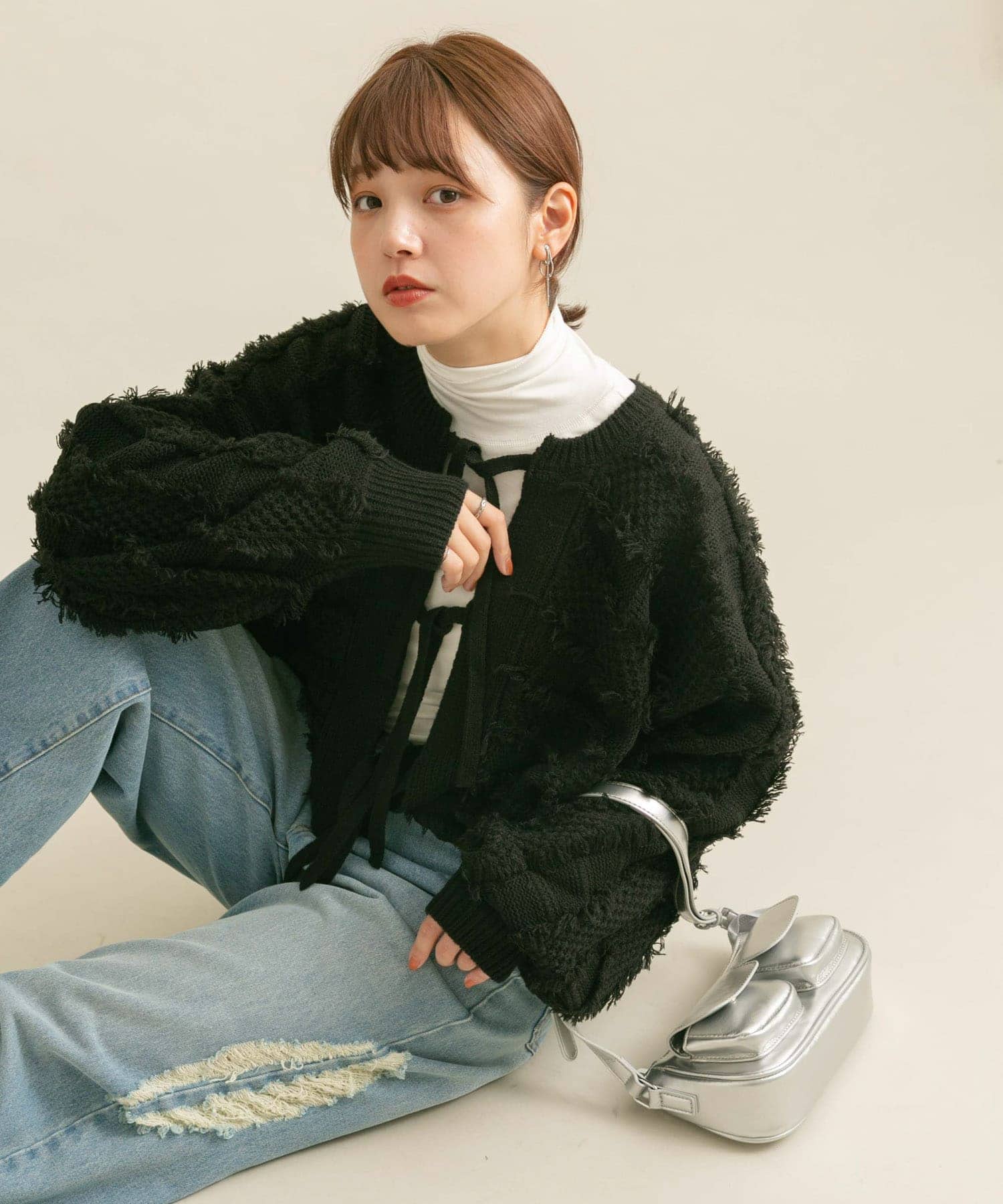 身長：160cm サイズ：one