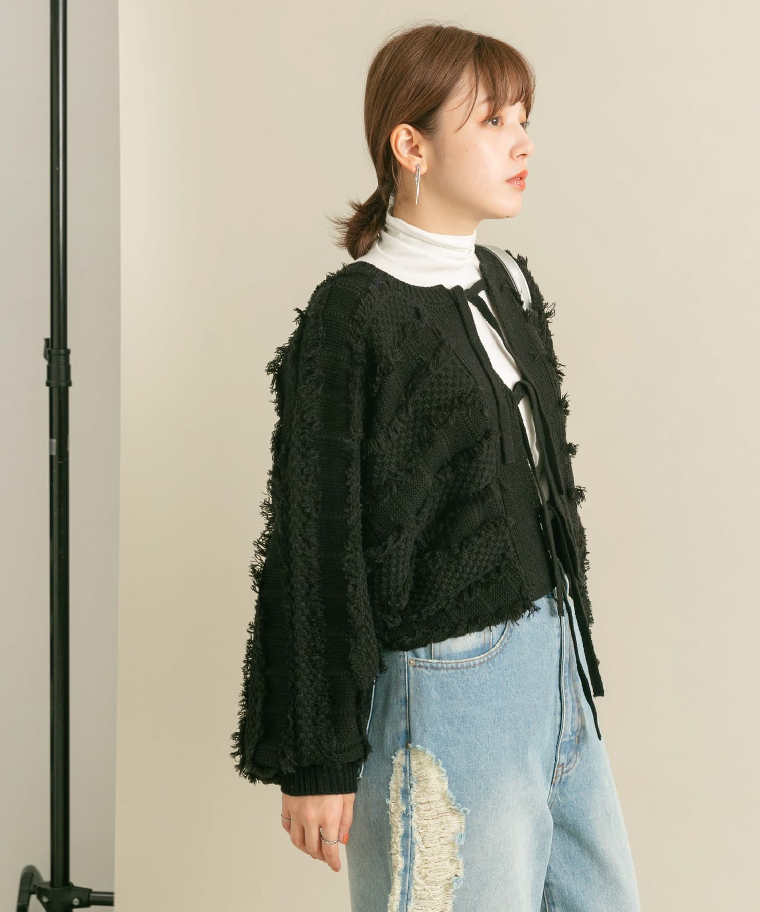 身長：160cm サイズ：one