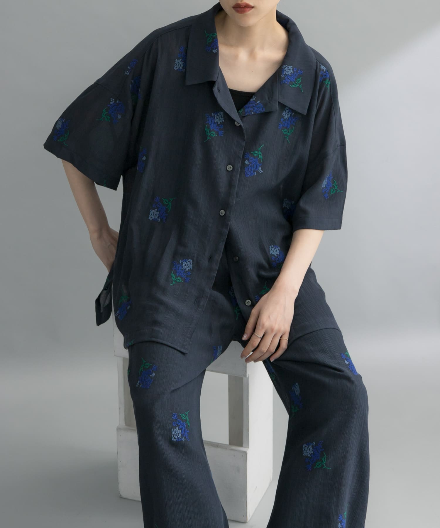 身長：160cm サイズ：one