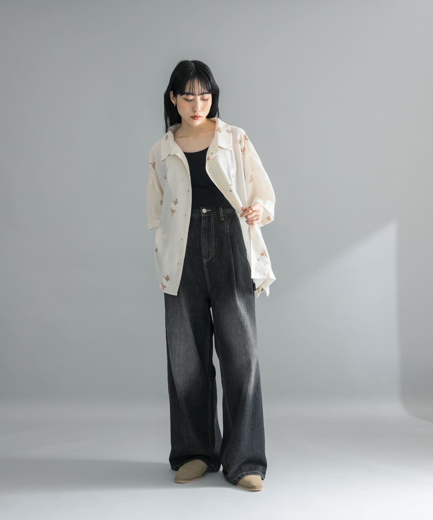 身長：160cm サイズ：one