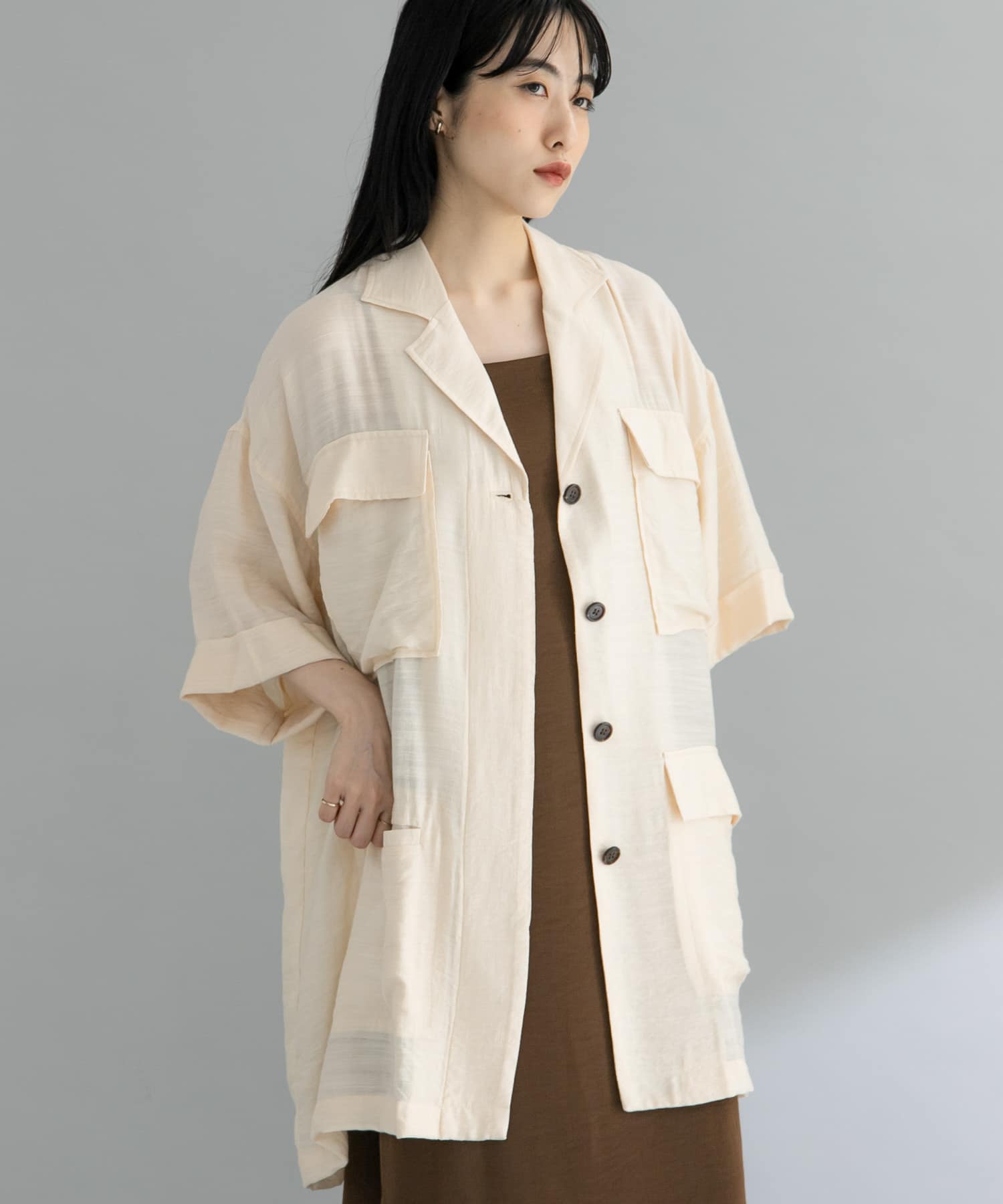 身長：160cm サイズ：one